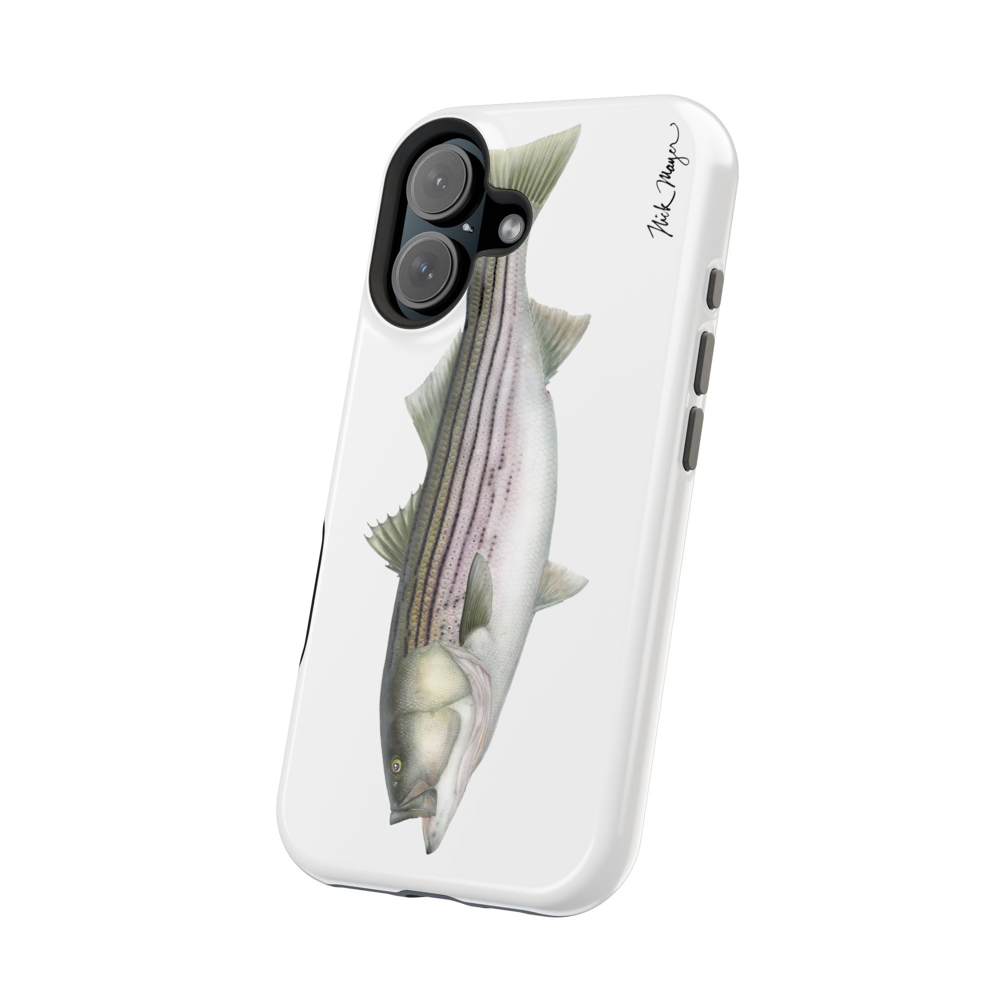 30 lb Striper MagSafe White iPhone Case