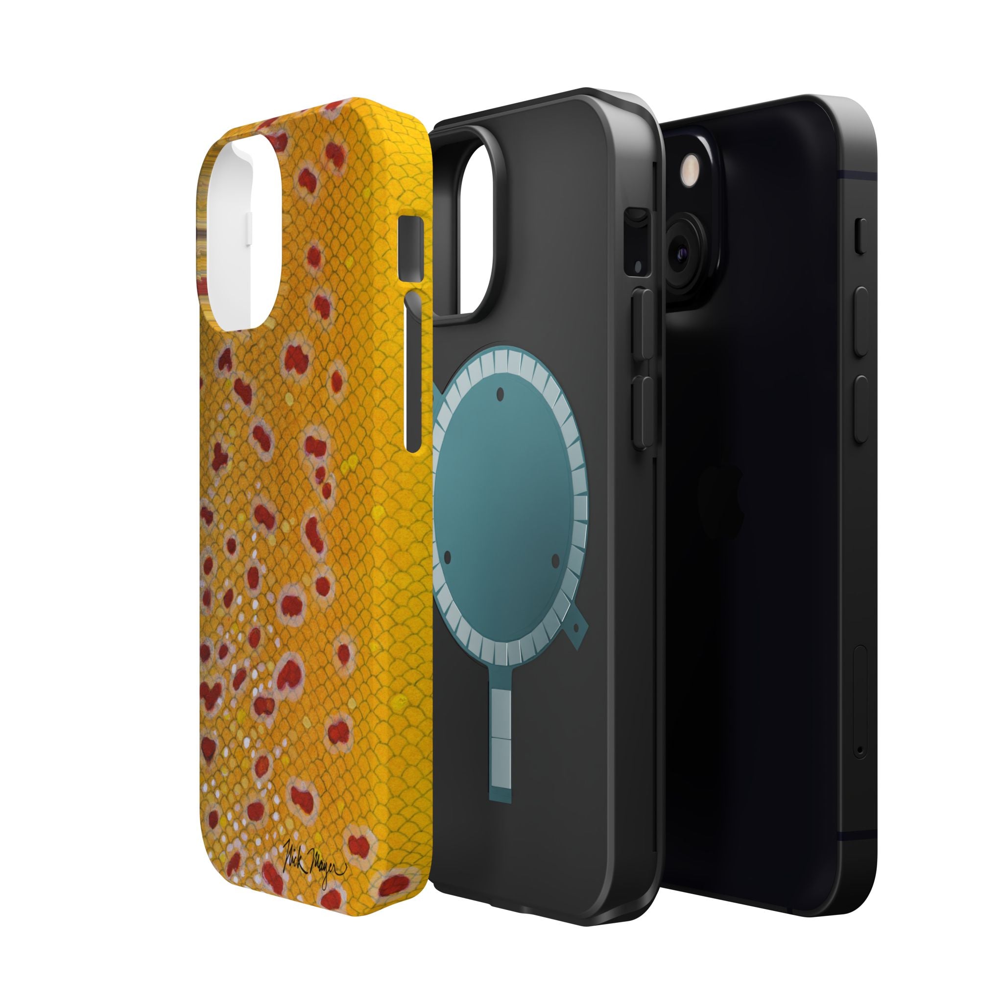 Brown Trout 3 Skin MagSafe iPhone Case