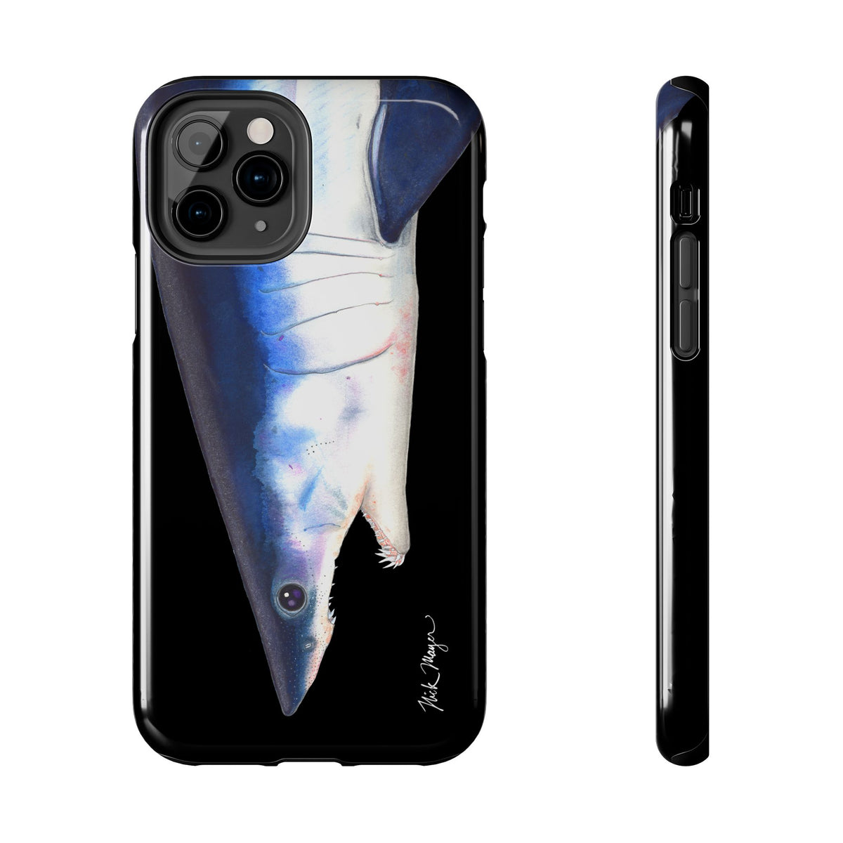 Mako Shark Face Black Case (iPhone) Printify