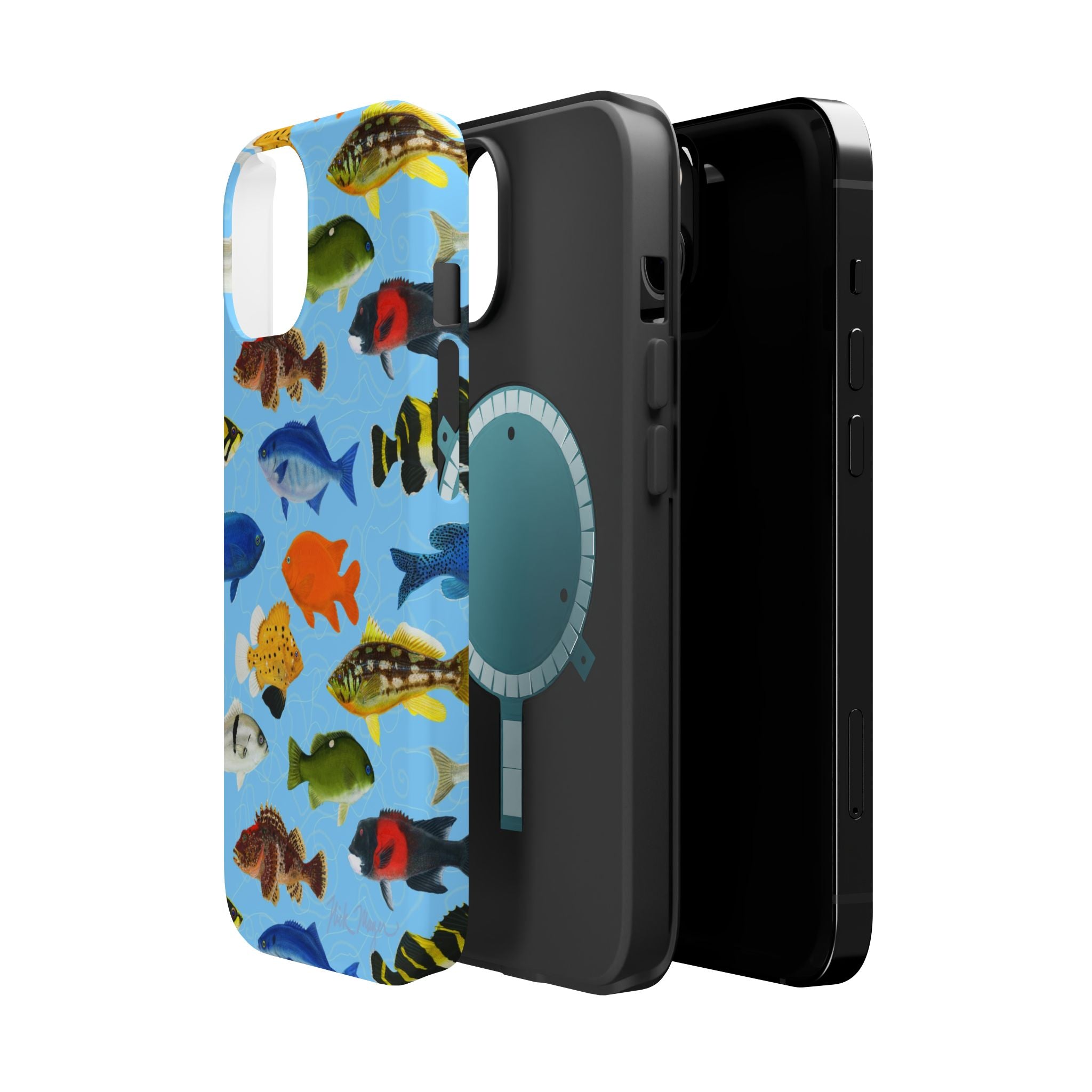California Fish Blue MagSafe iPhone Case