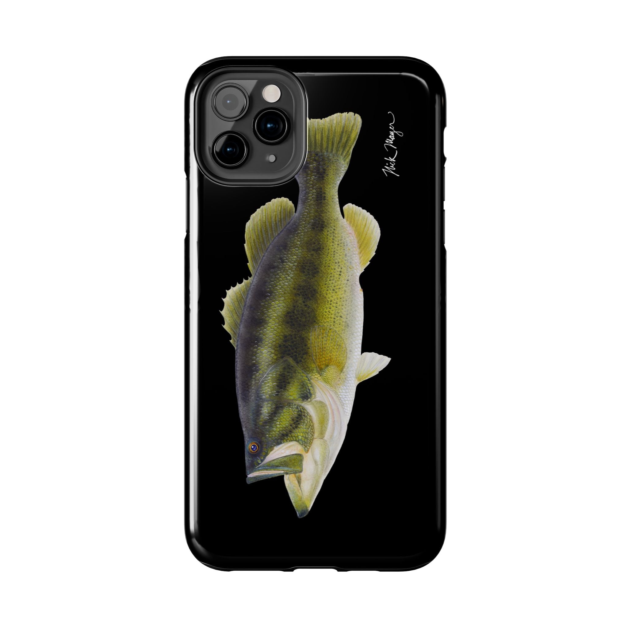 Largemouth Bass Black Phone Case (iPhone)