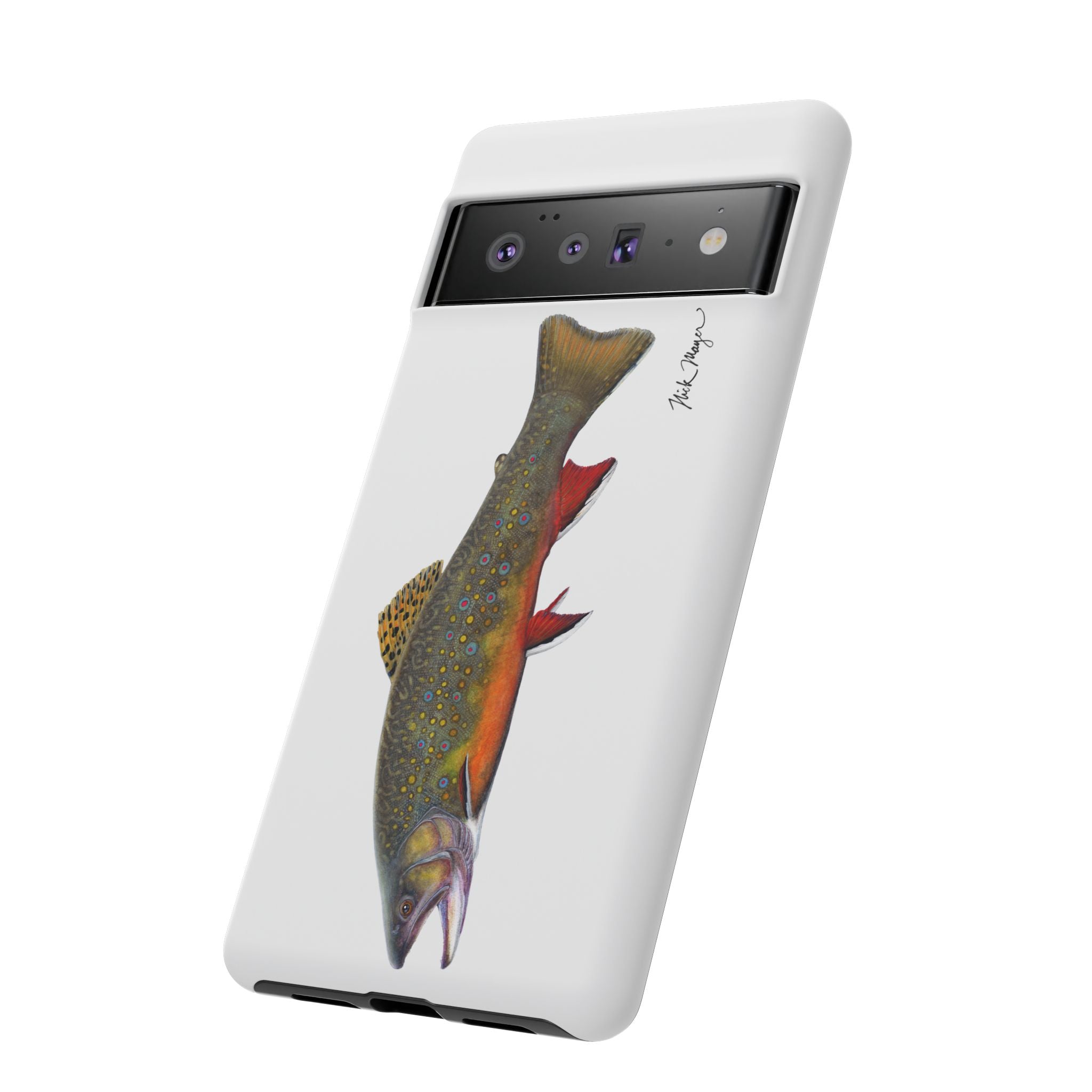 Brook Trout White Phone Case (Samsung)