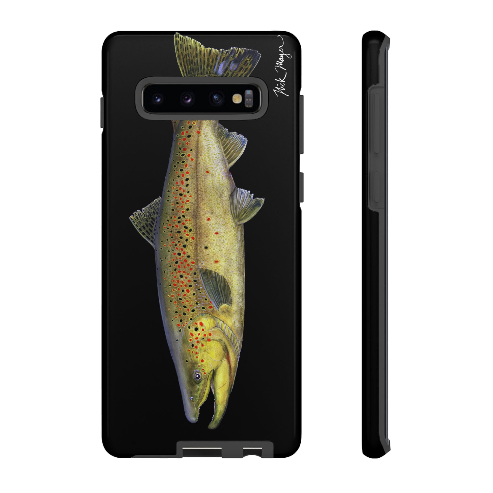 Brown Trout Black Phone Case (Samsung)