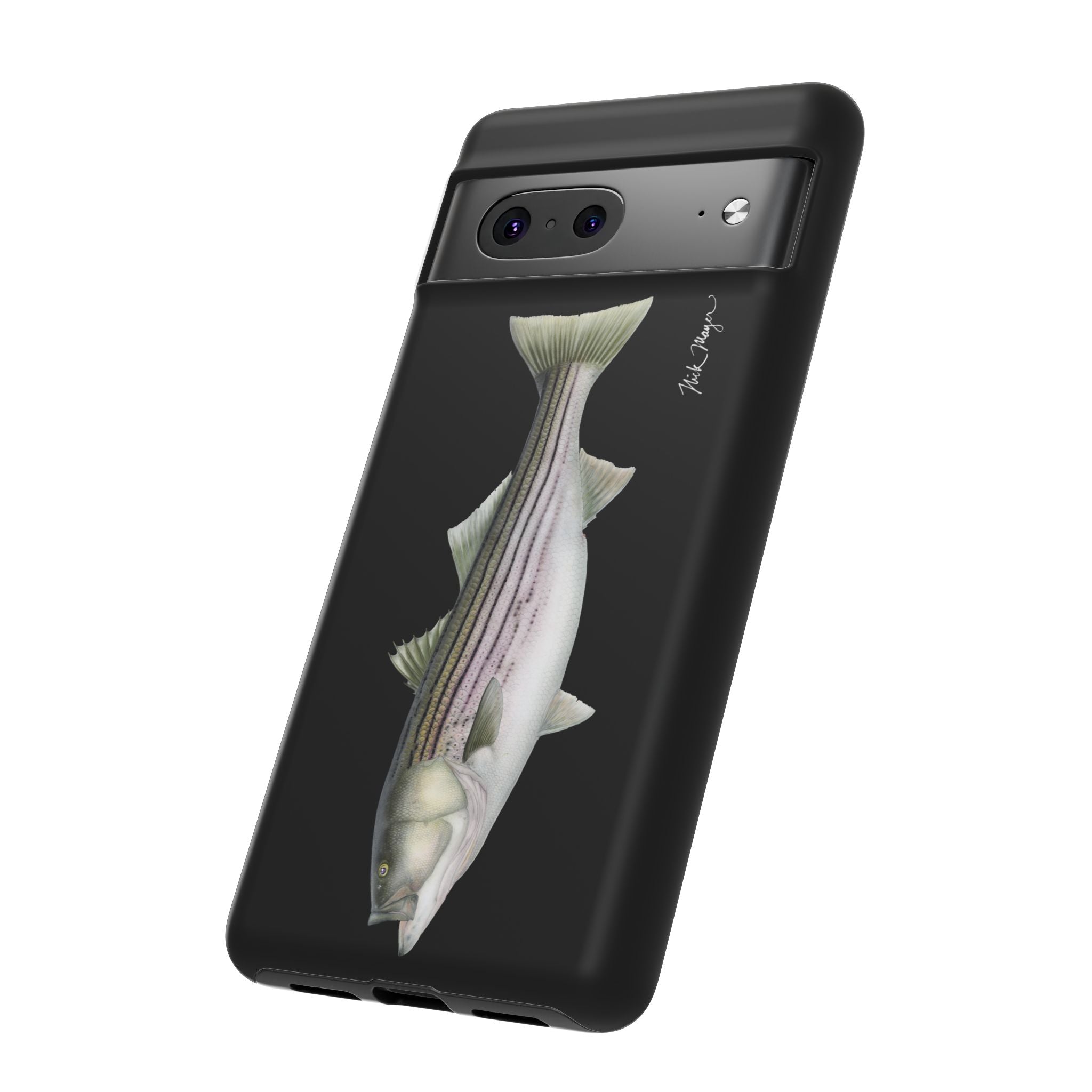 30 lb Striper Black Phone Case (Samsung) Printify