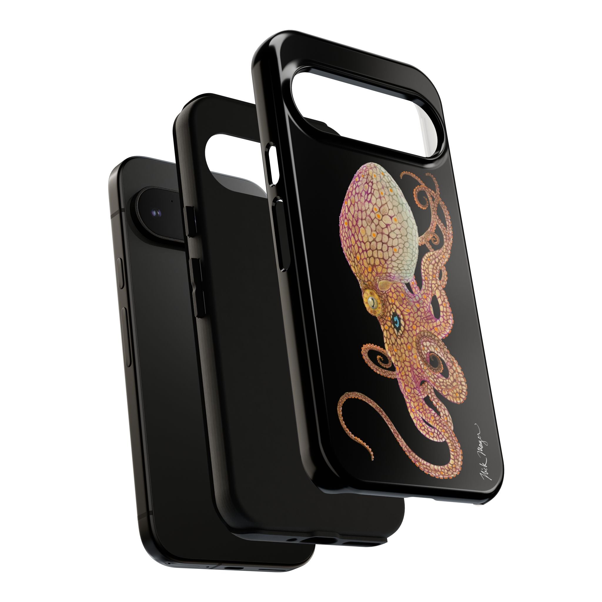 Two Spot Octopus Black Phone Case (Samsung)