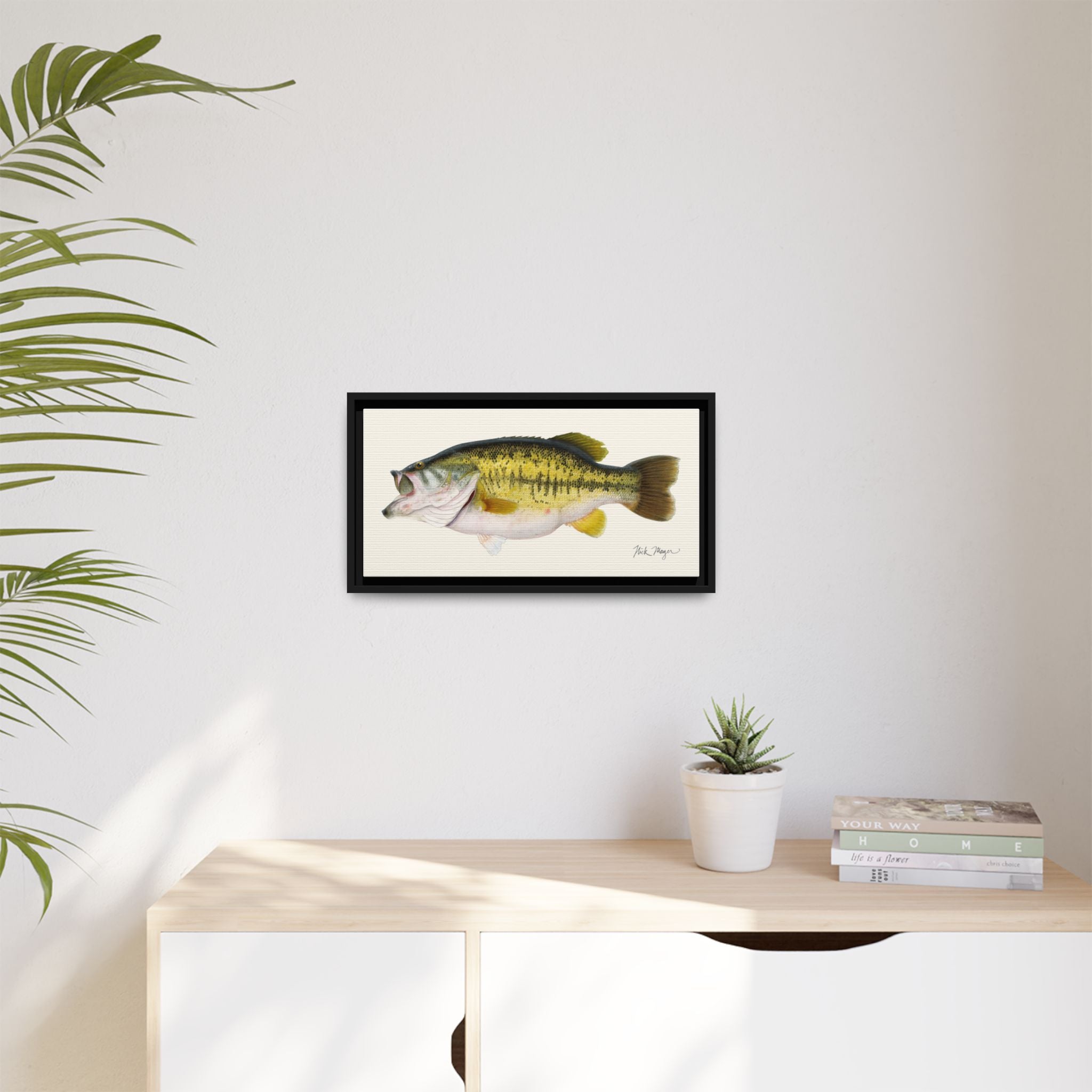 Largemouth Bass II Framed Canvas Print