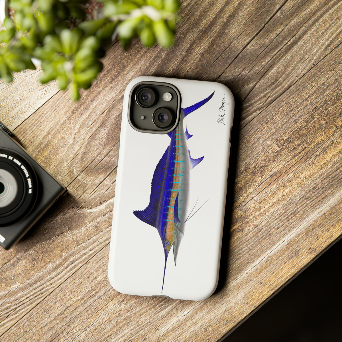 Striped Marlin iPhone 15 Case