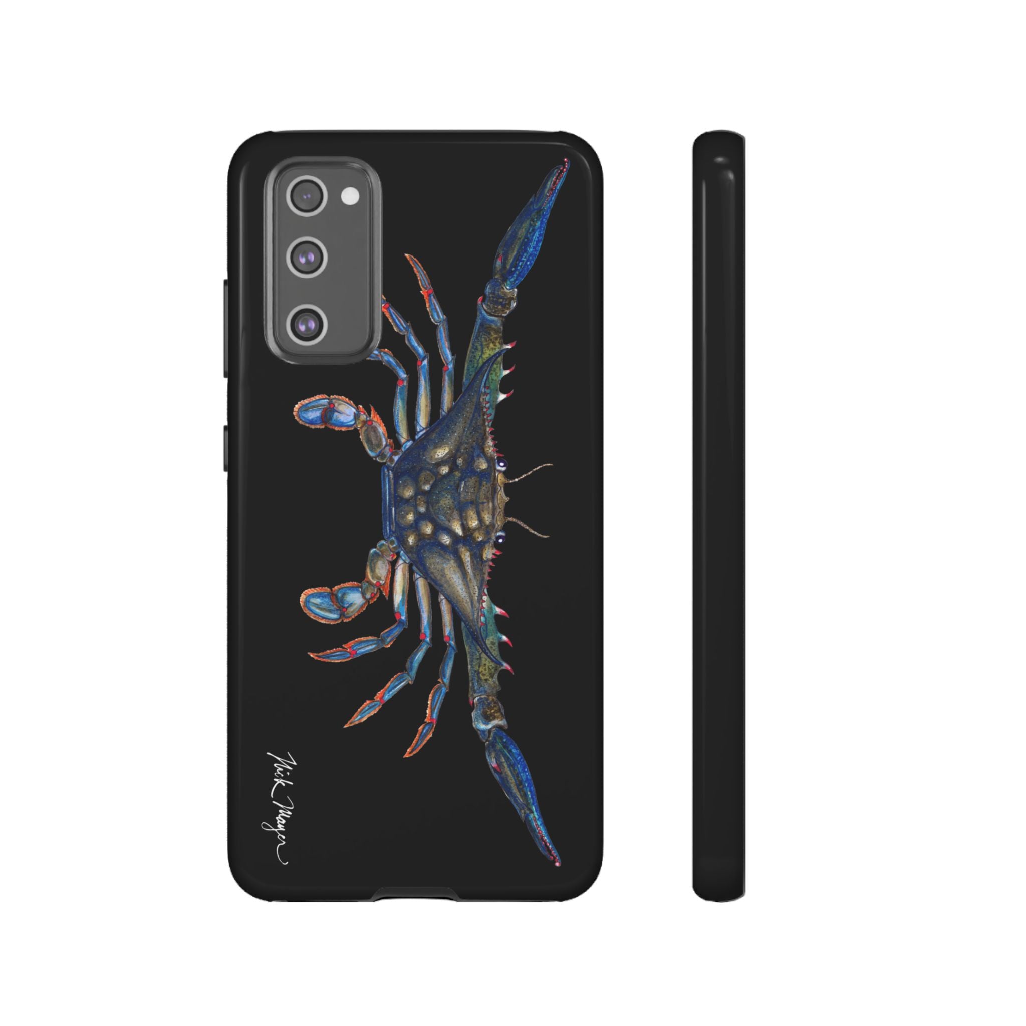 Blue Crab Black Phone Case (Samsung)