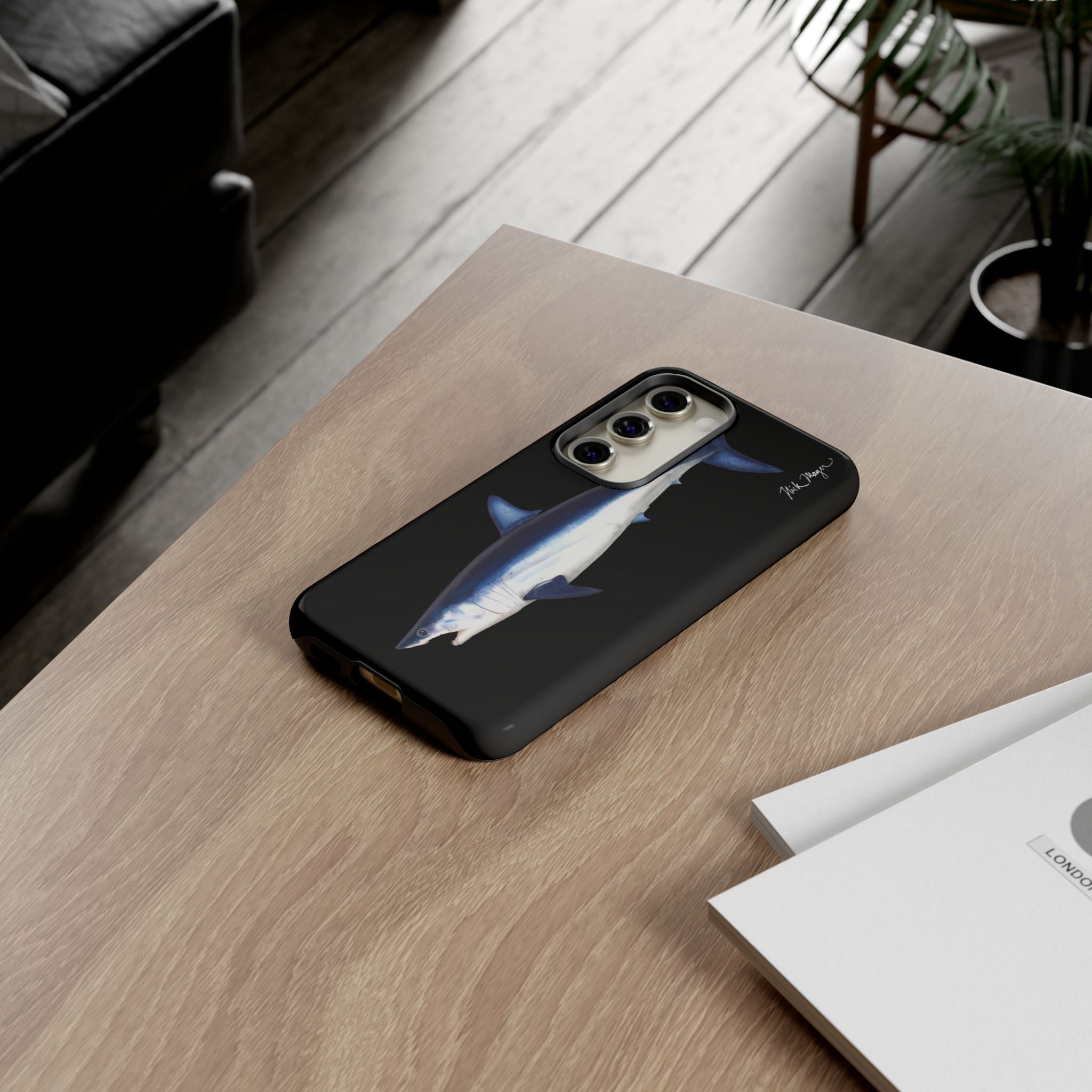 Mako Shark Black Phone Case (Samsung)
