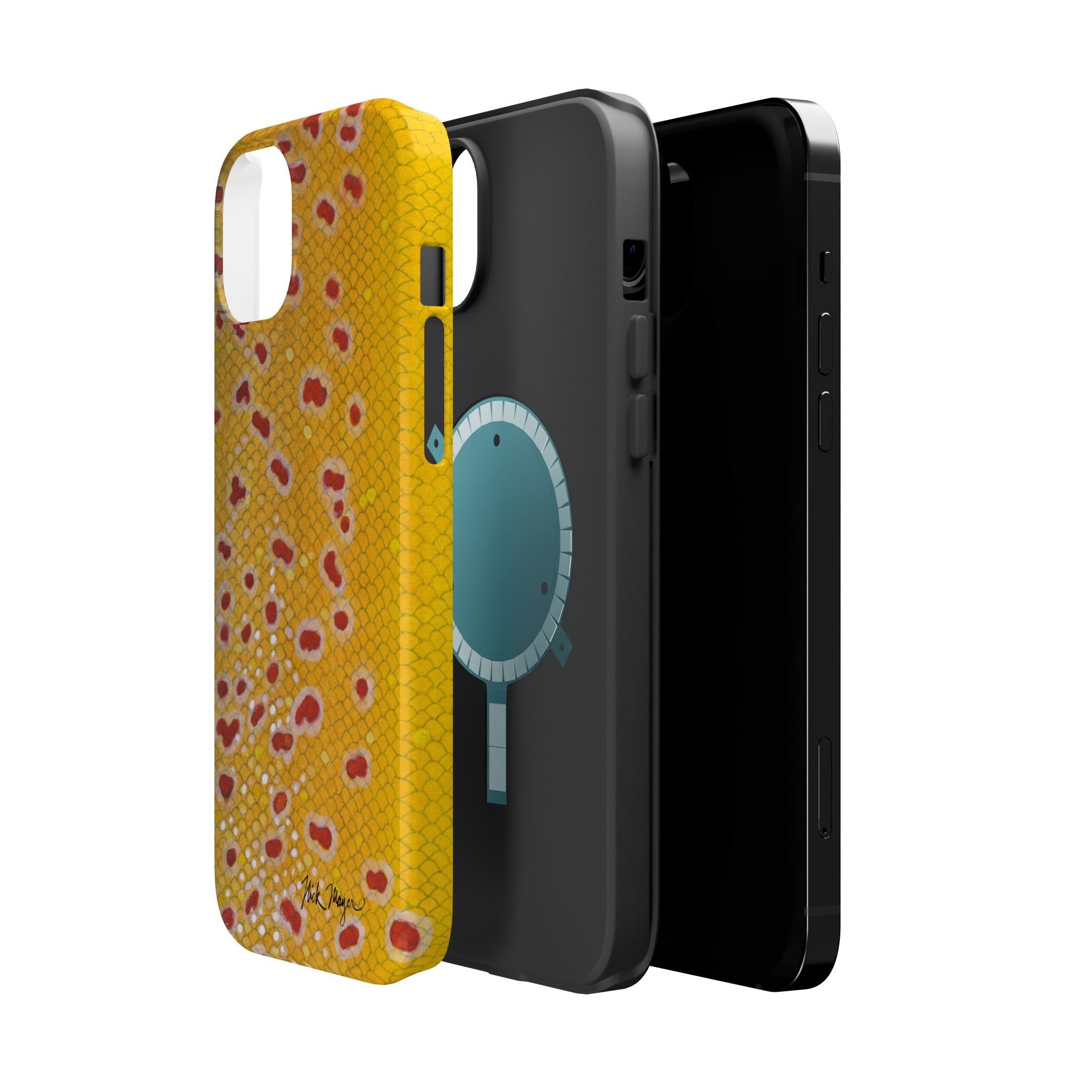 Brown Trout 3 Skin MagSafe iPhone Case