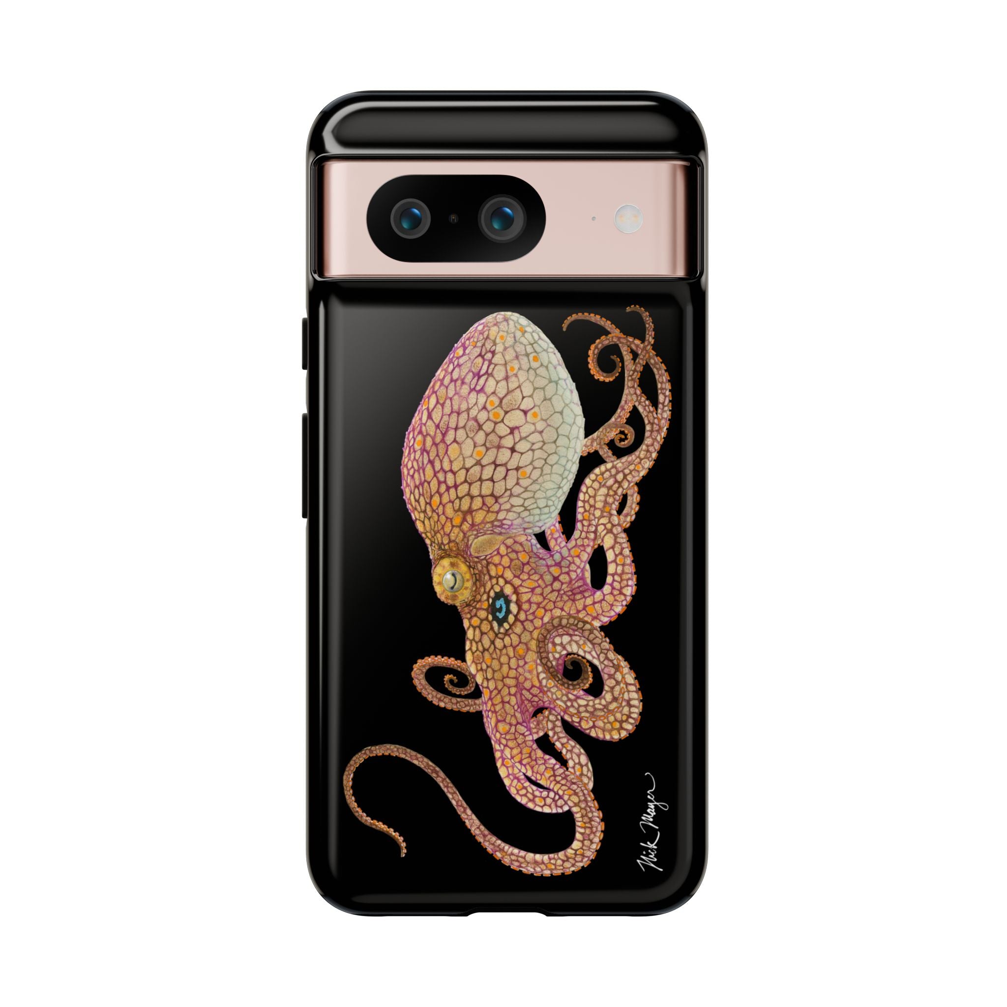 Two Spot Octopus Black Phone Case (Samsung)