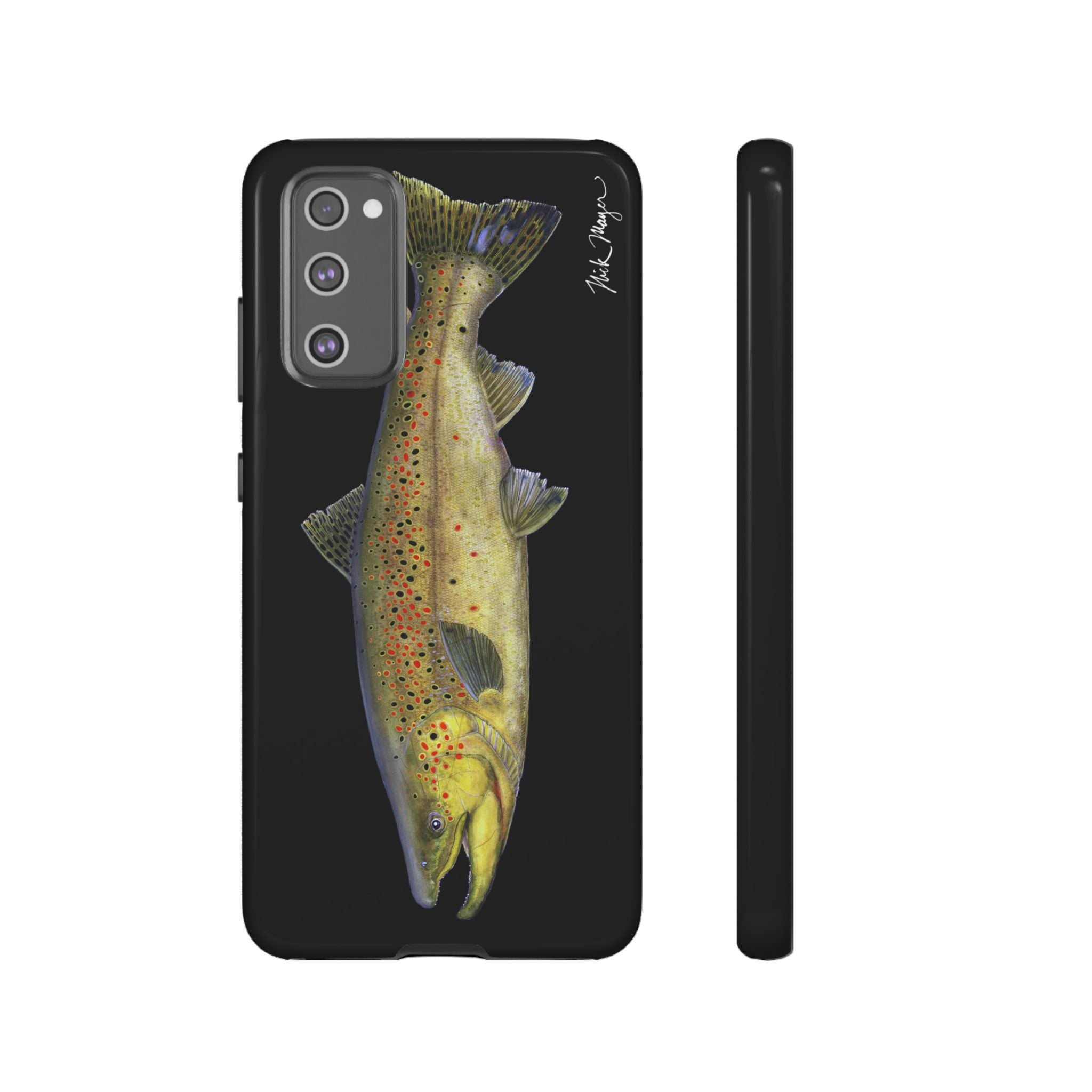 Brown Trout Black Phone Case (Samsung)