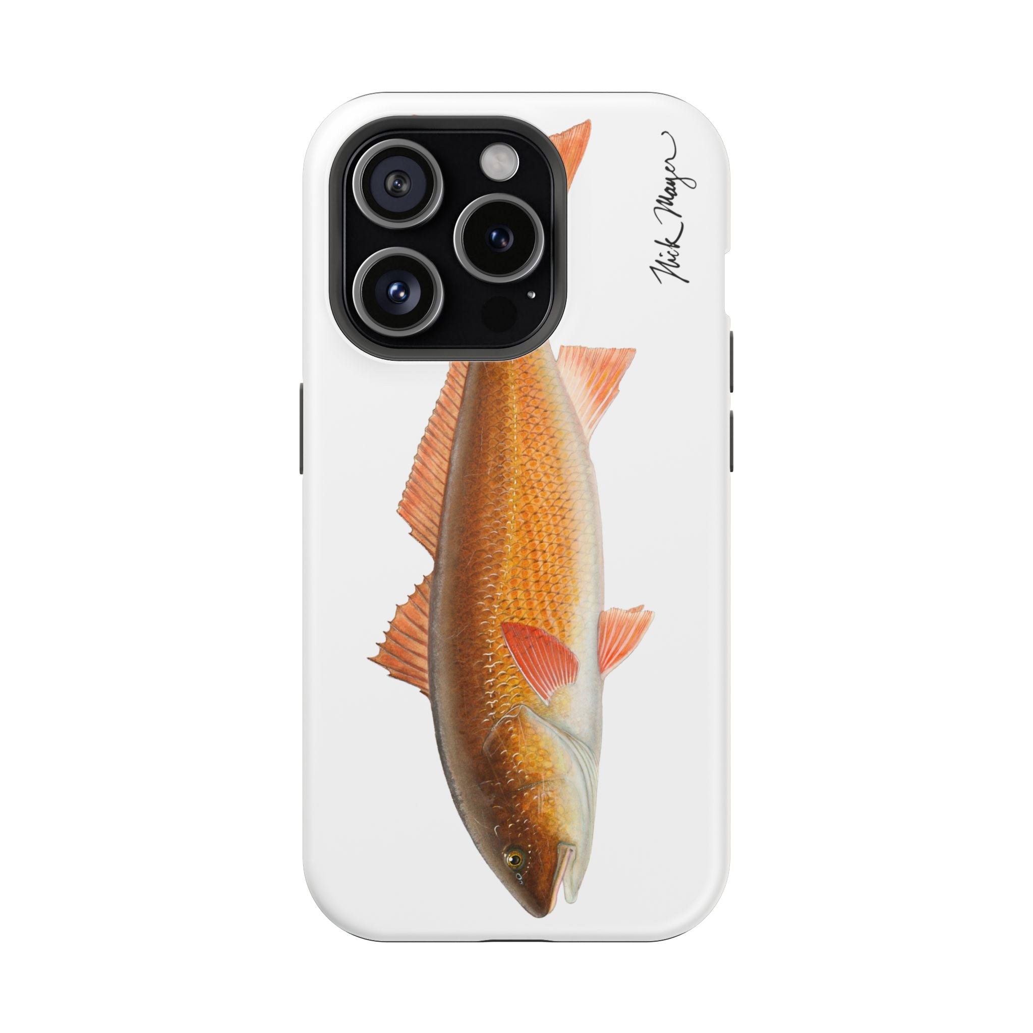 Redfish MagSafe White iPhone Case