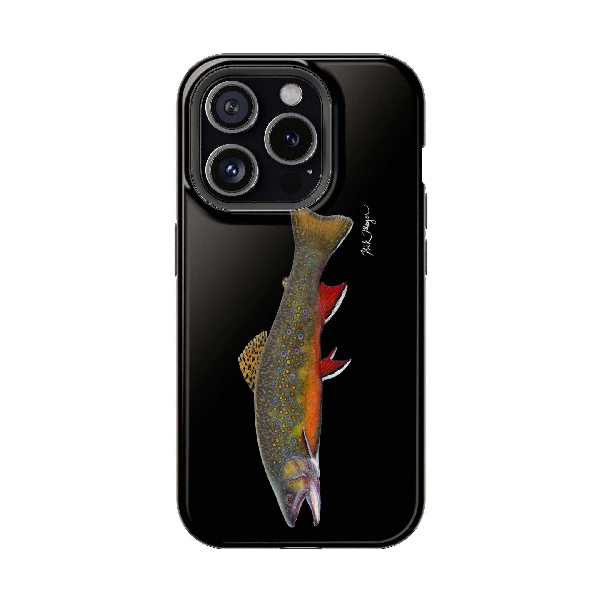 Brook Trout MagSafe Black iPhone Case