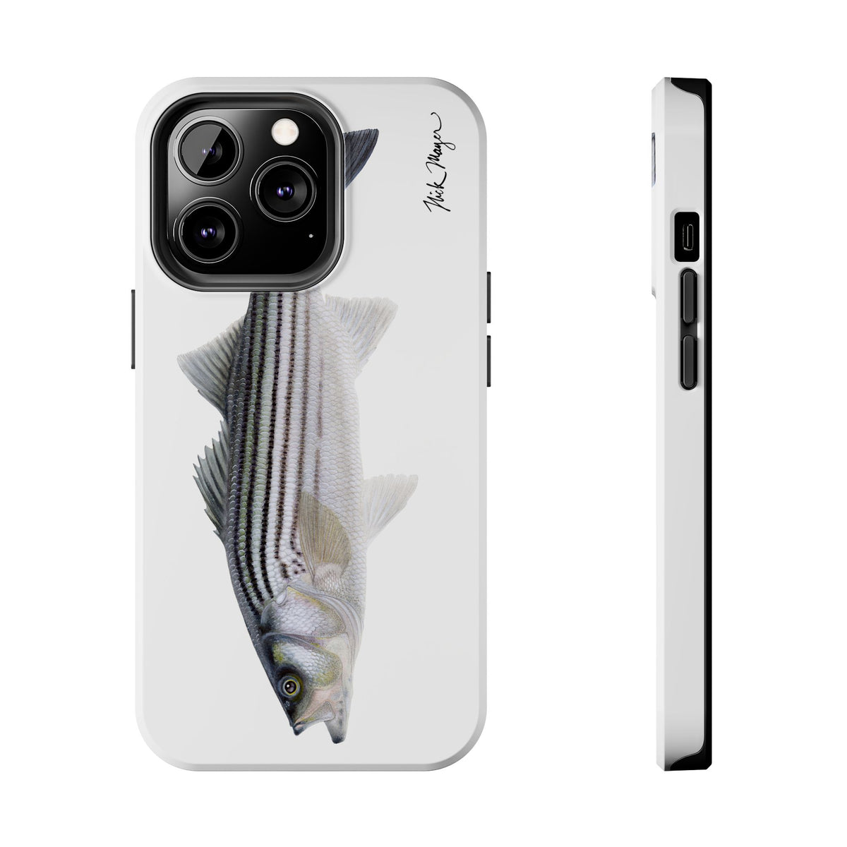 Schoolie Striper White Phone Case (iPhone) Printify