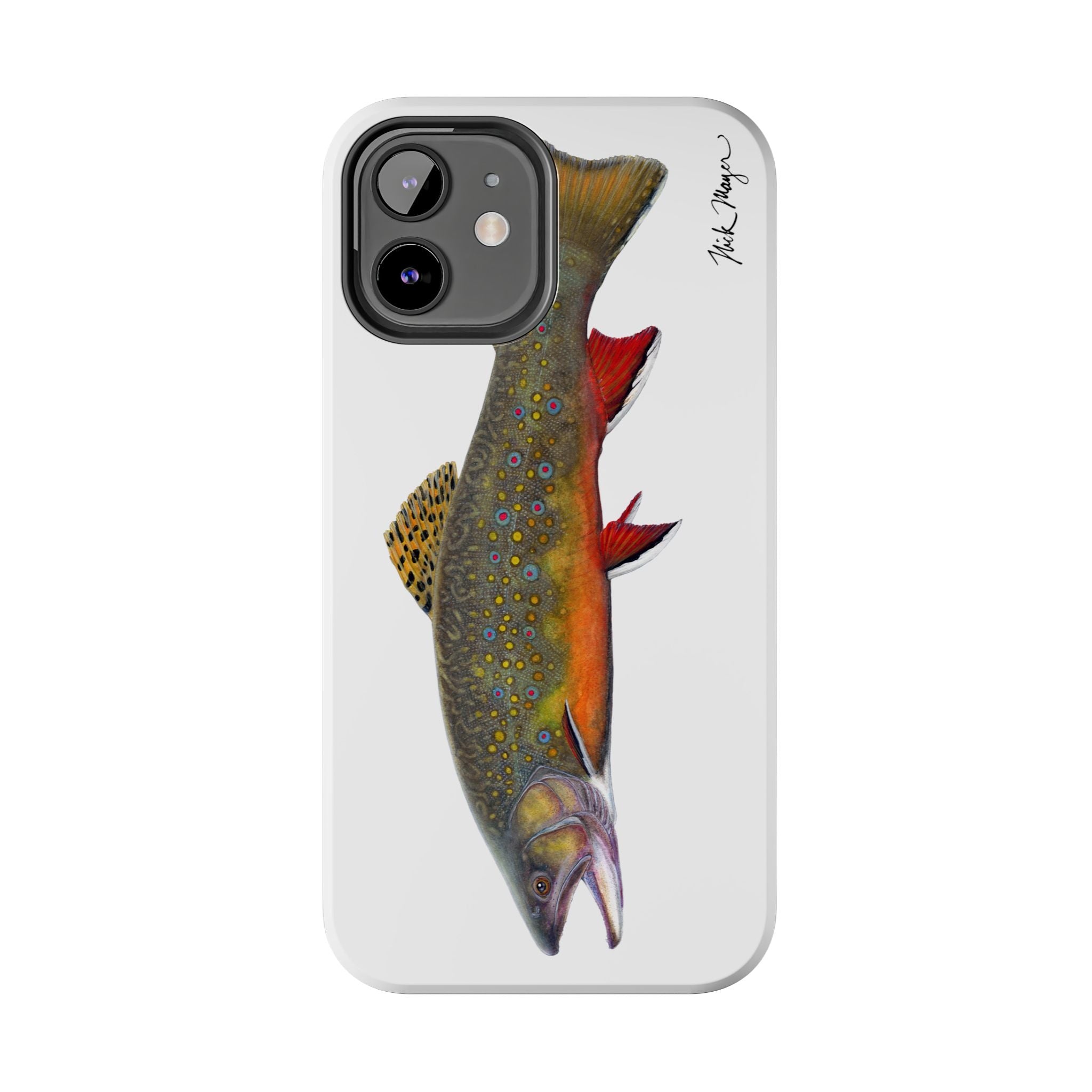 Brook Trout White Phone Case (iPhone)