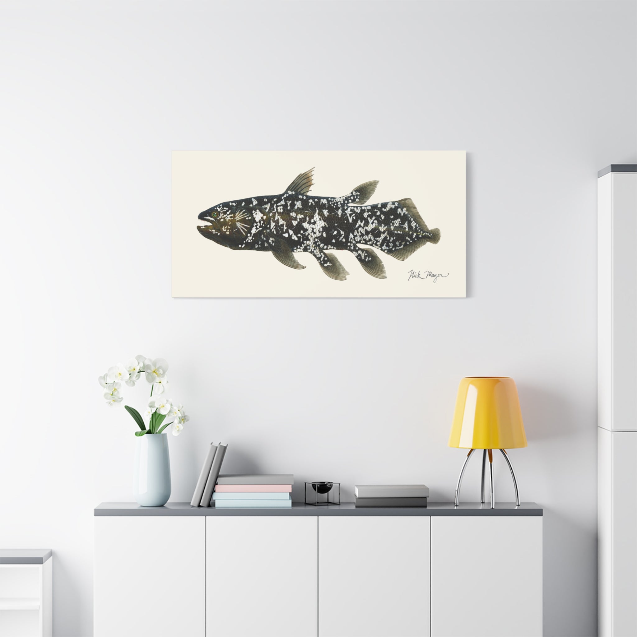 Coelacanth Canvas Print Printify