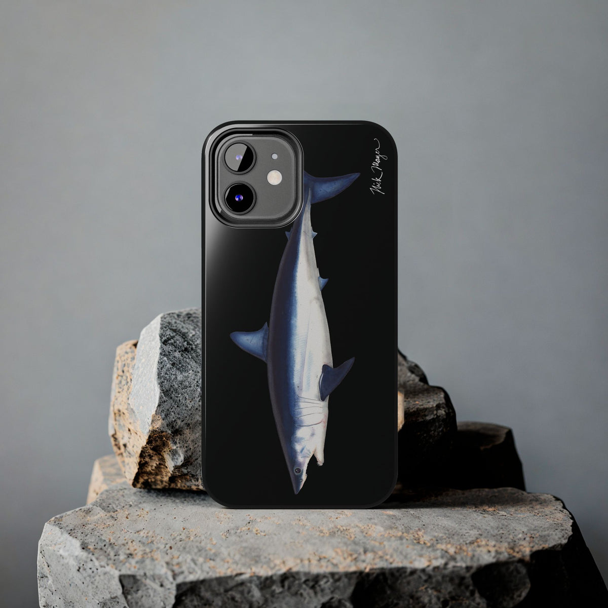 Mako Shark Black iPhone Case Printify