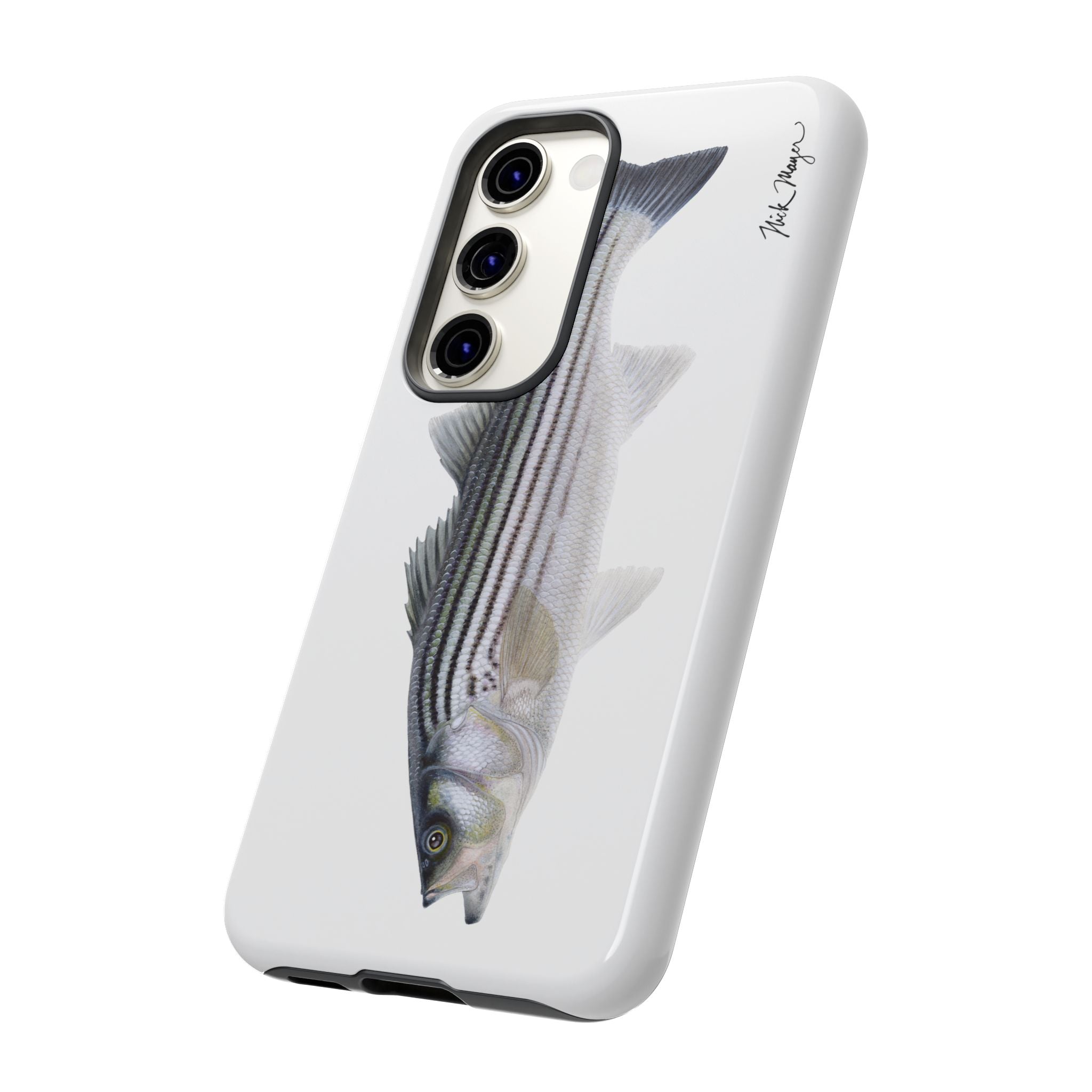 Schoolie Striper White Phone Case (Samsung) Printify