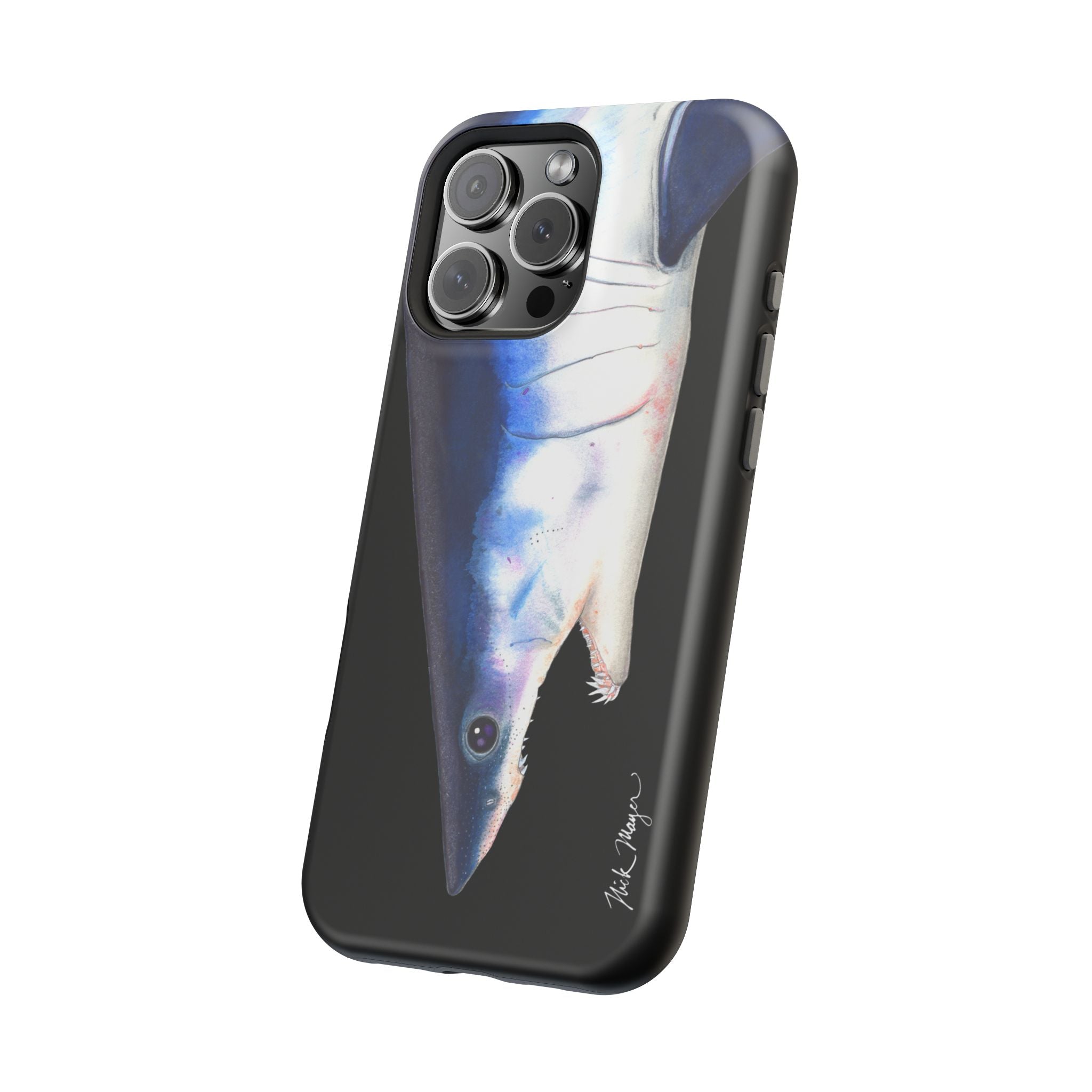 Mako Shark Face MagSafe Black iPhone Case