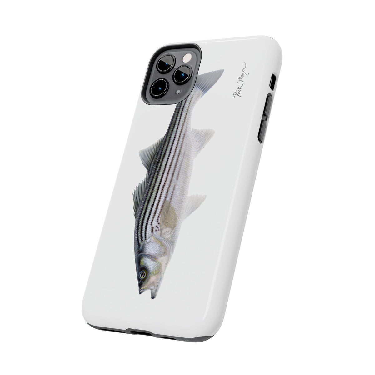 Schoolie Striper White Phone Case (iPhone) Printify