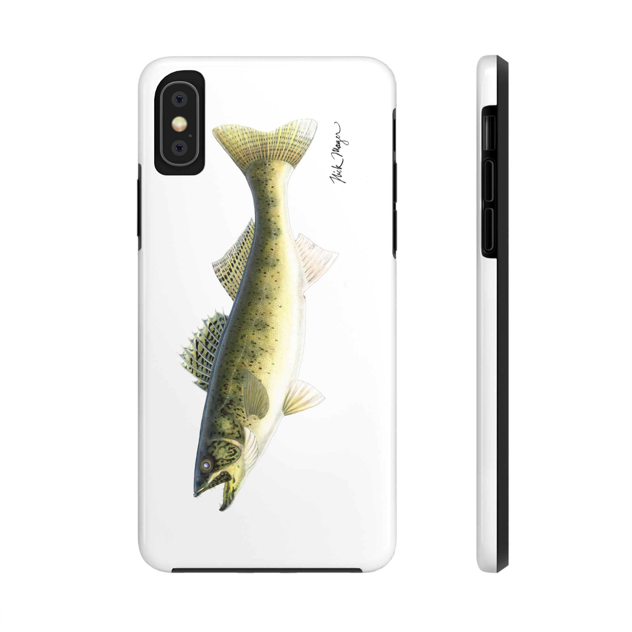 Walleye White Phone Case (iPhone)
