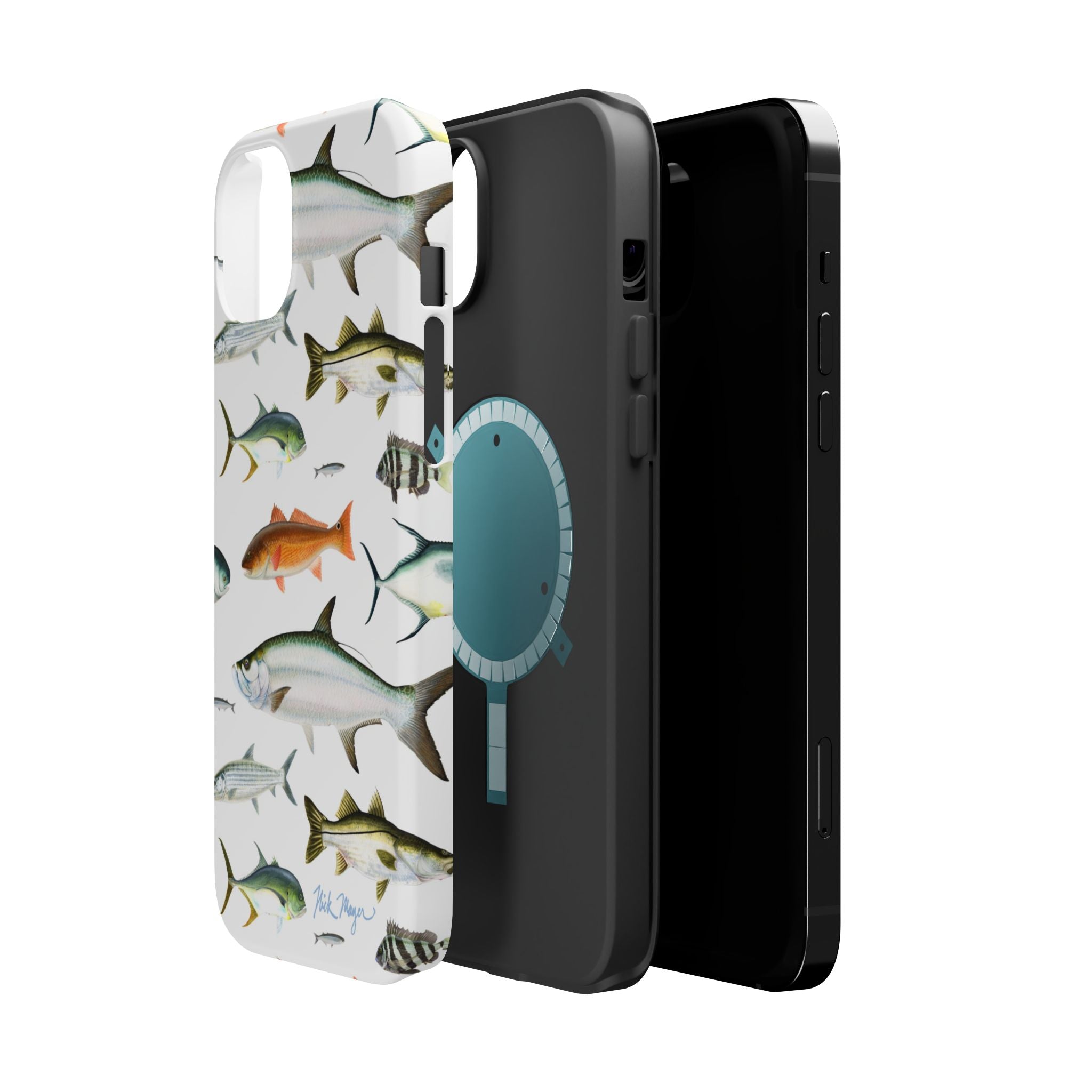 Southern Fish White MagSafe iPhone Case