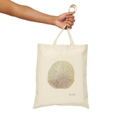 Sand Dollar Cotton Canvas Tote Bag