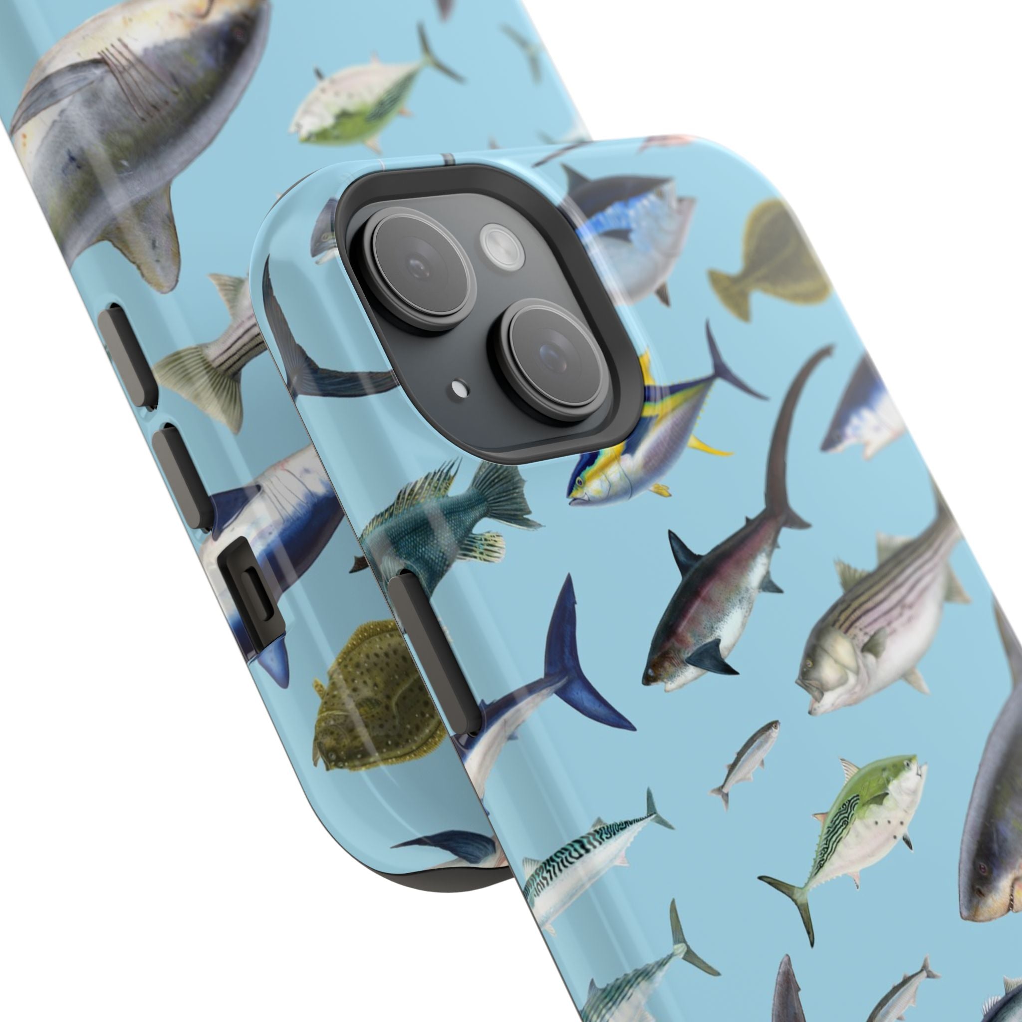 New England Fish Blue MagSafe iPhone Case
