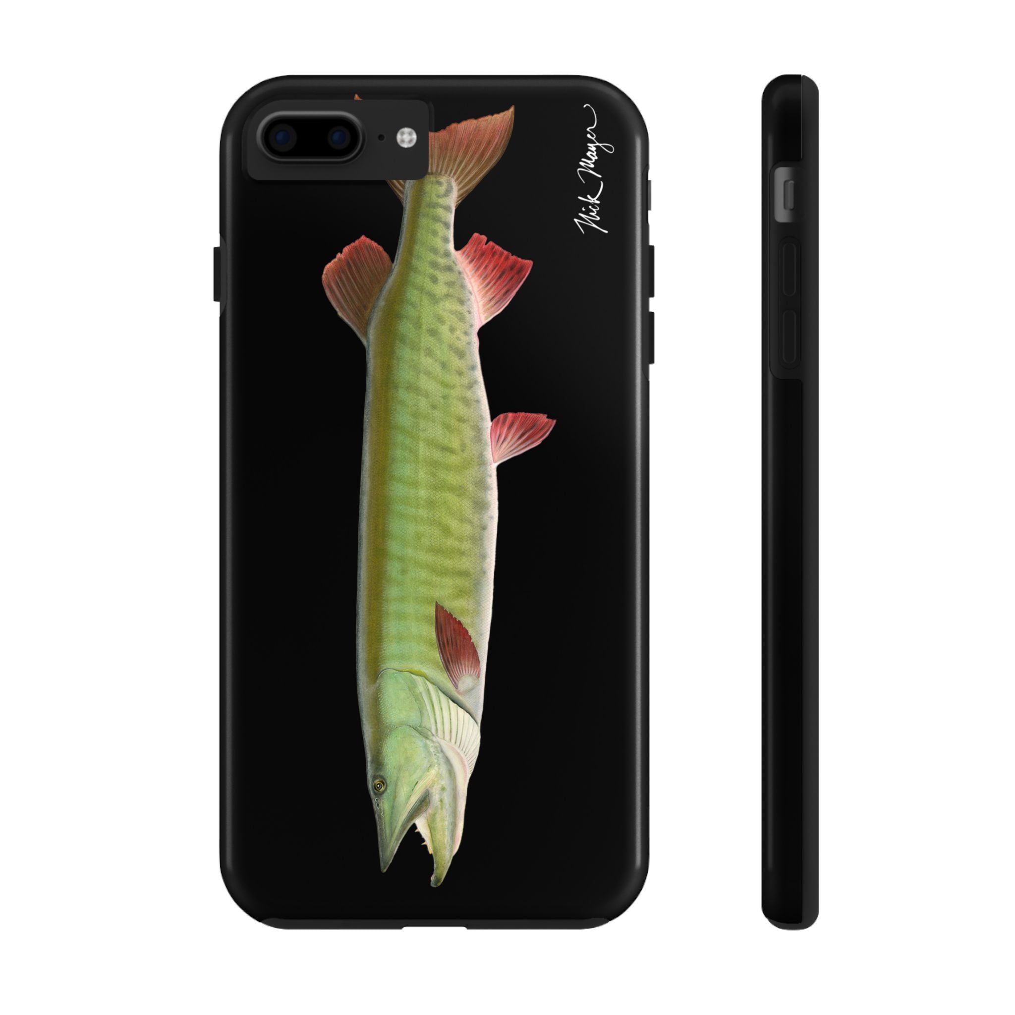 Trophy Muskie Black Phone Case (iPhone)