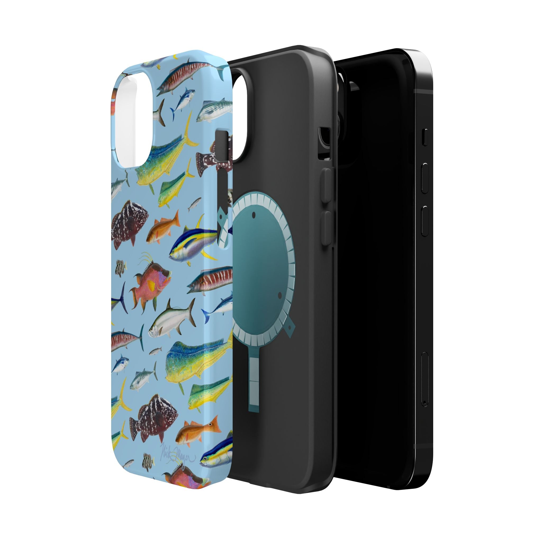 Southern Offshore Fish Blue MagSafe iPhone Case