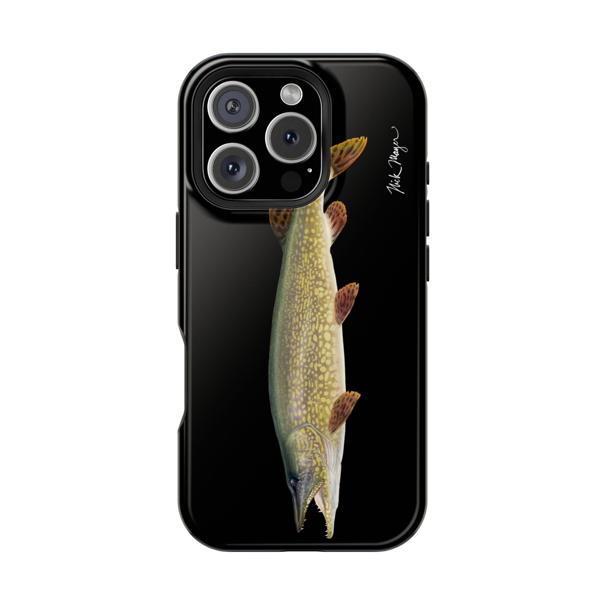Northern Pike MagSafe Black iPhone Case Printify