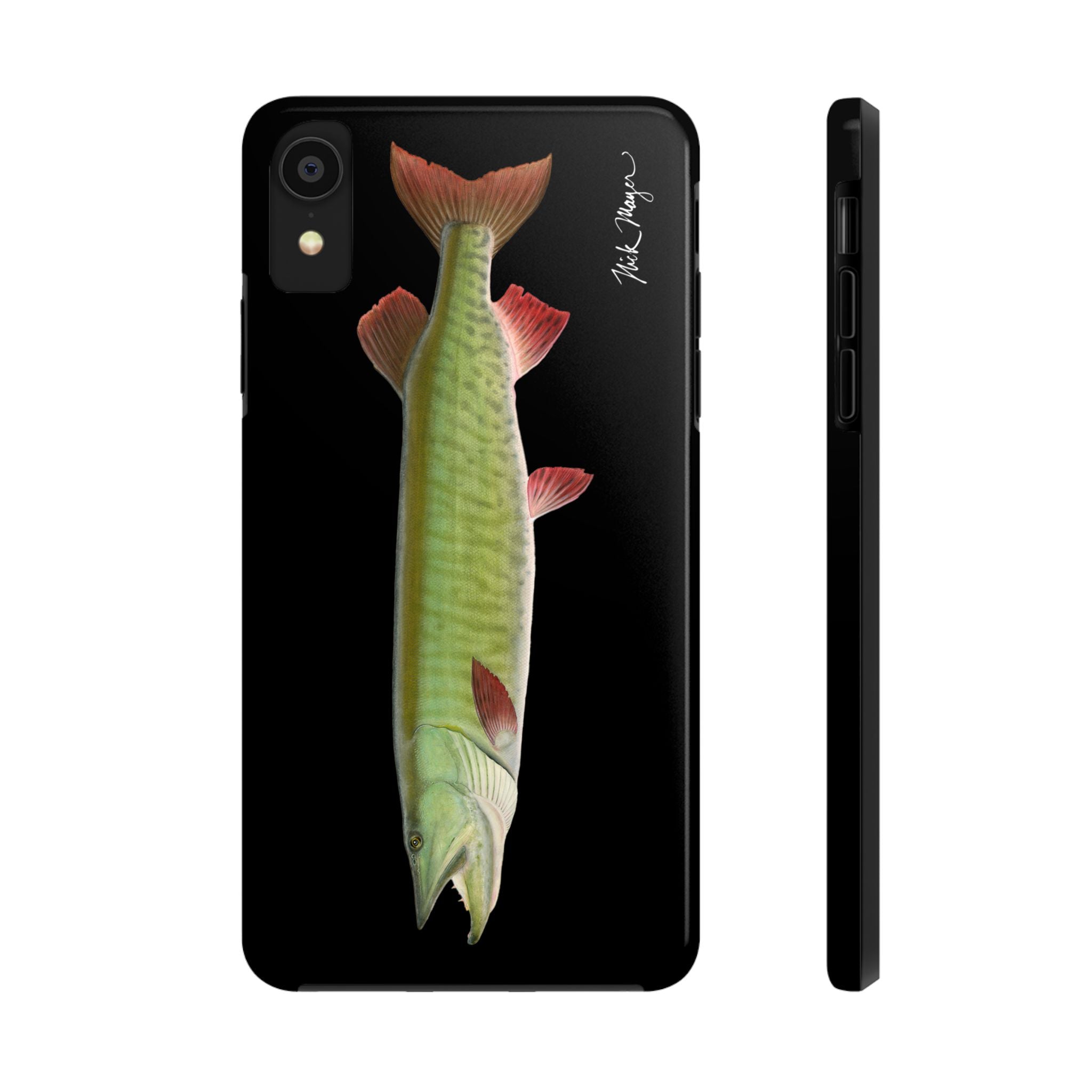 Trophy Muskie Black Phone Case (iPhone)