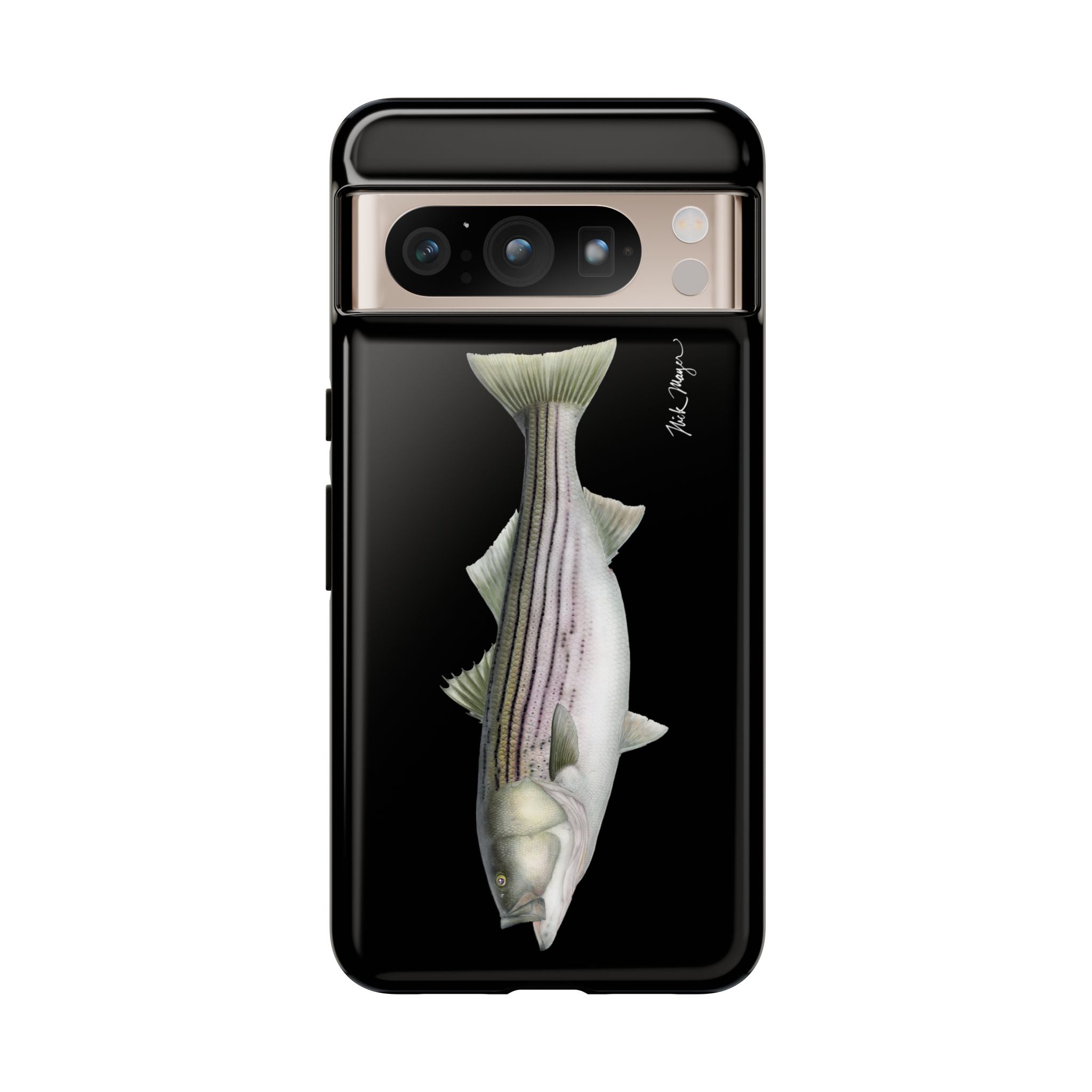 30 lb Striper Black Phone Case (Samsung) Printify