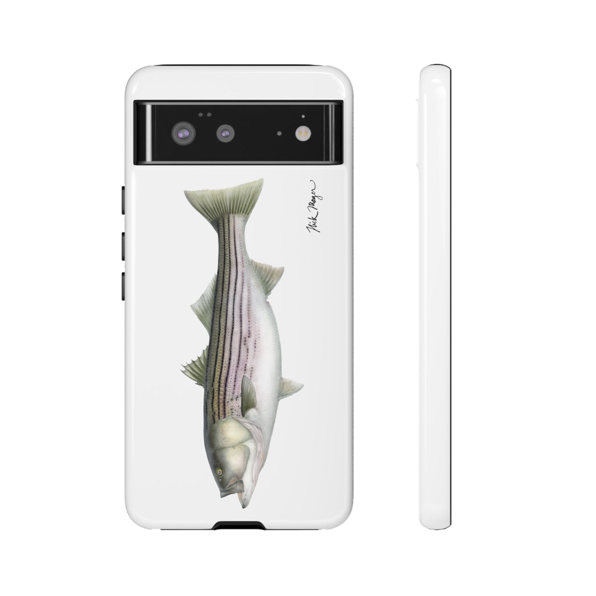 30 lb Striper White Phone Case (Samsung) Printify