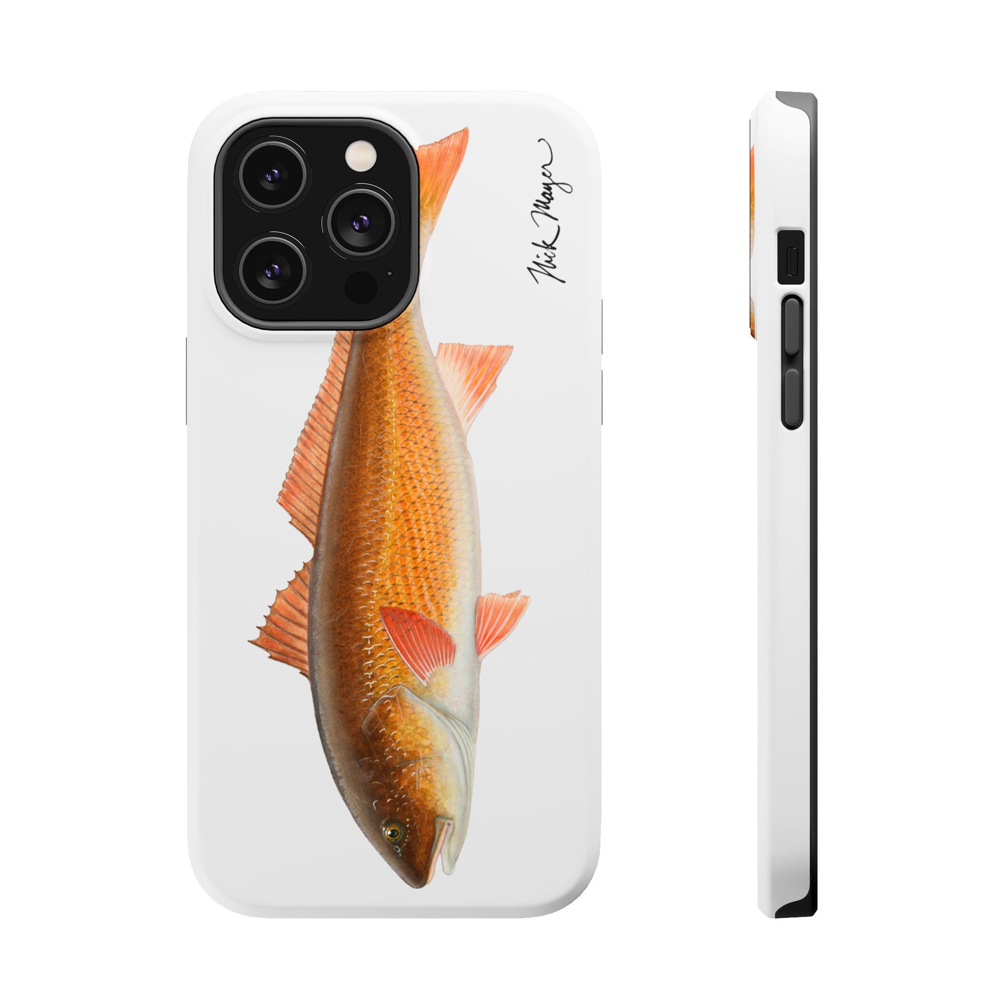 Redfish MagSafe White iPhone Case
