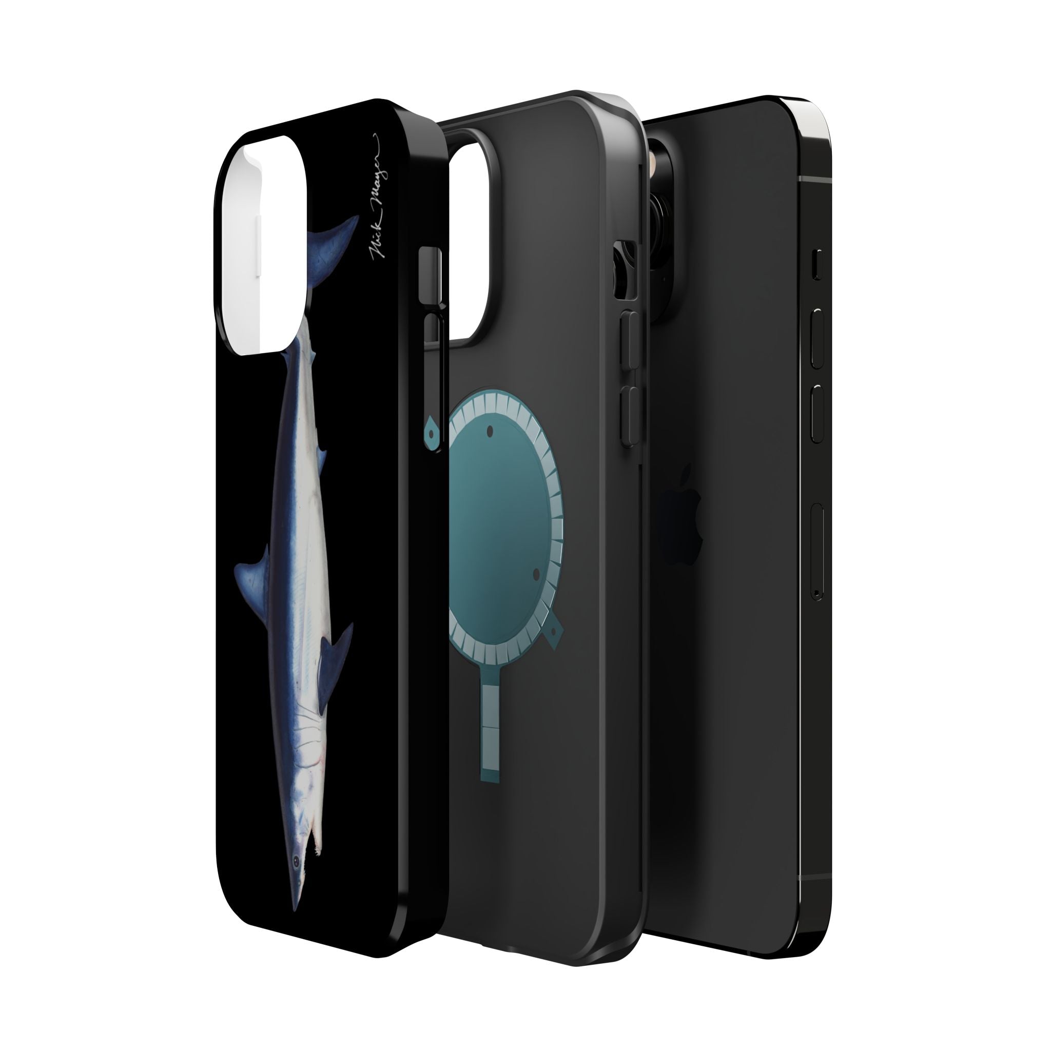 Mako Shark MagSafe Black iPhone Case