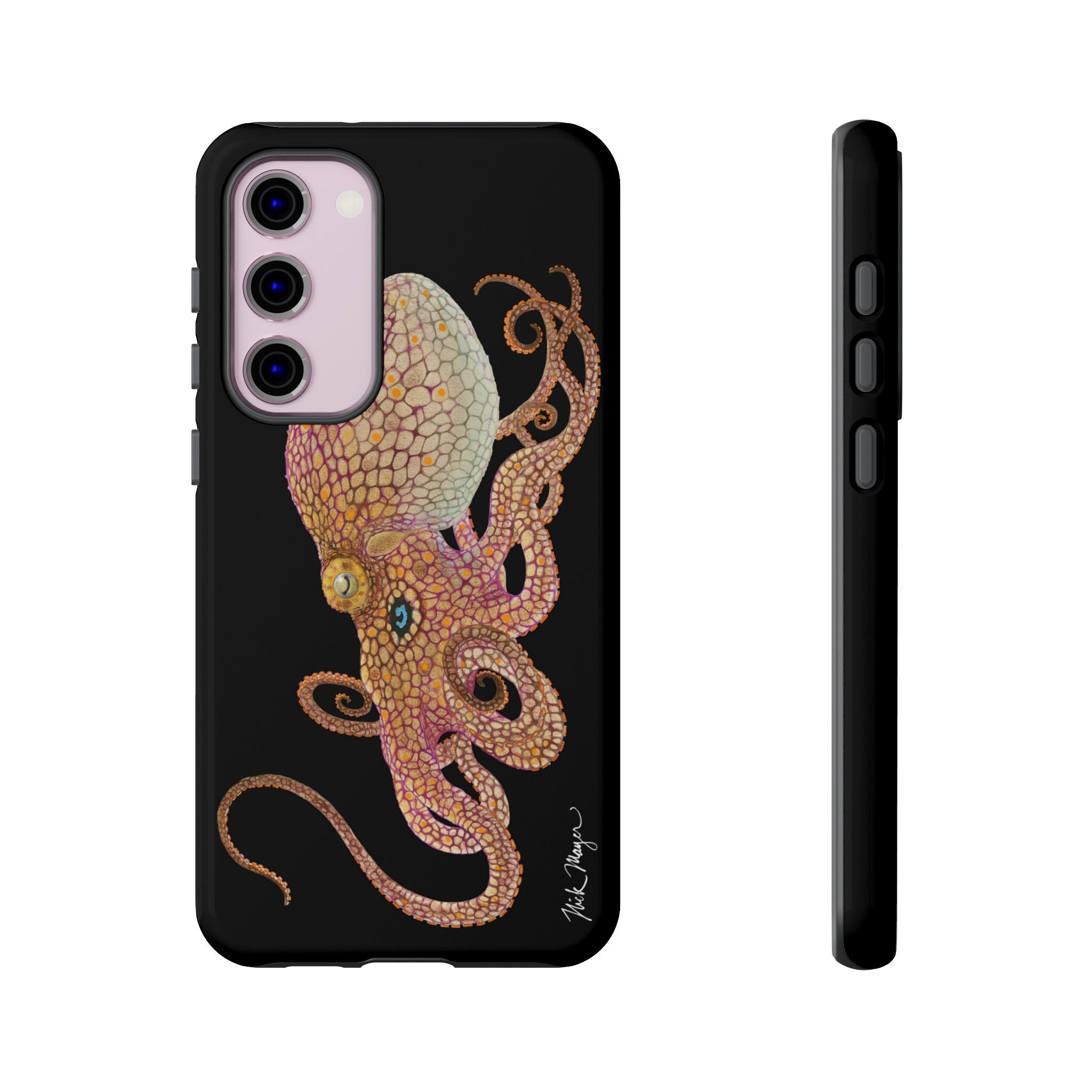 Two Spot Octopus Black Phone Case (Samsung)