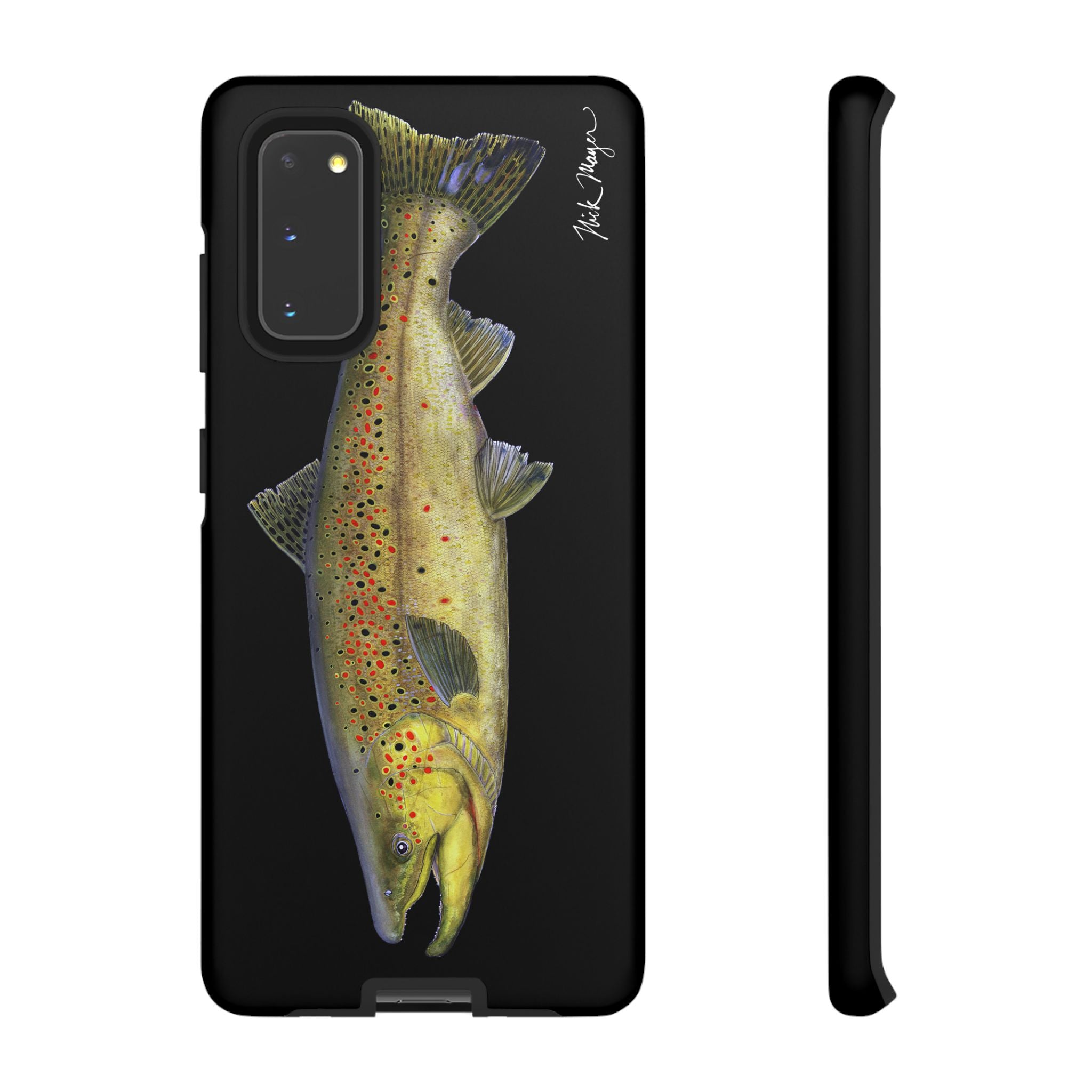 Brown Trout Black Phone Case (Samsung)