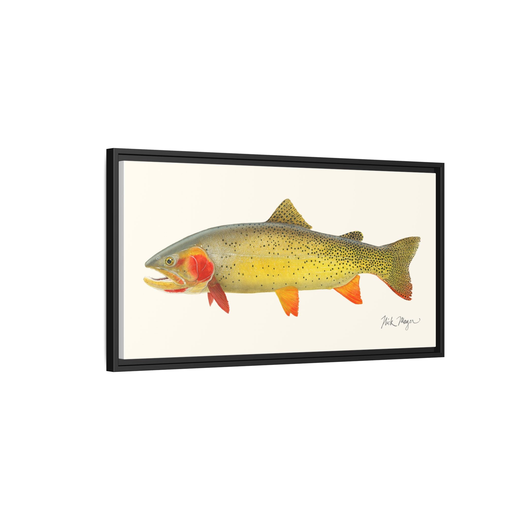 Cutthroat Trout I Framed Canvas Print Printify