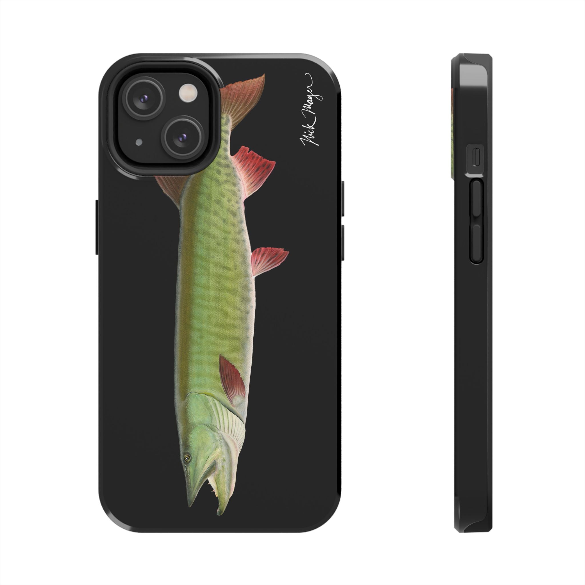 Trophy Muskie Black Phone Case (iPhone)