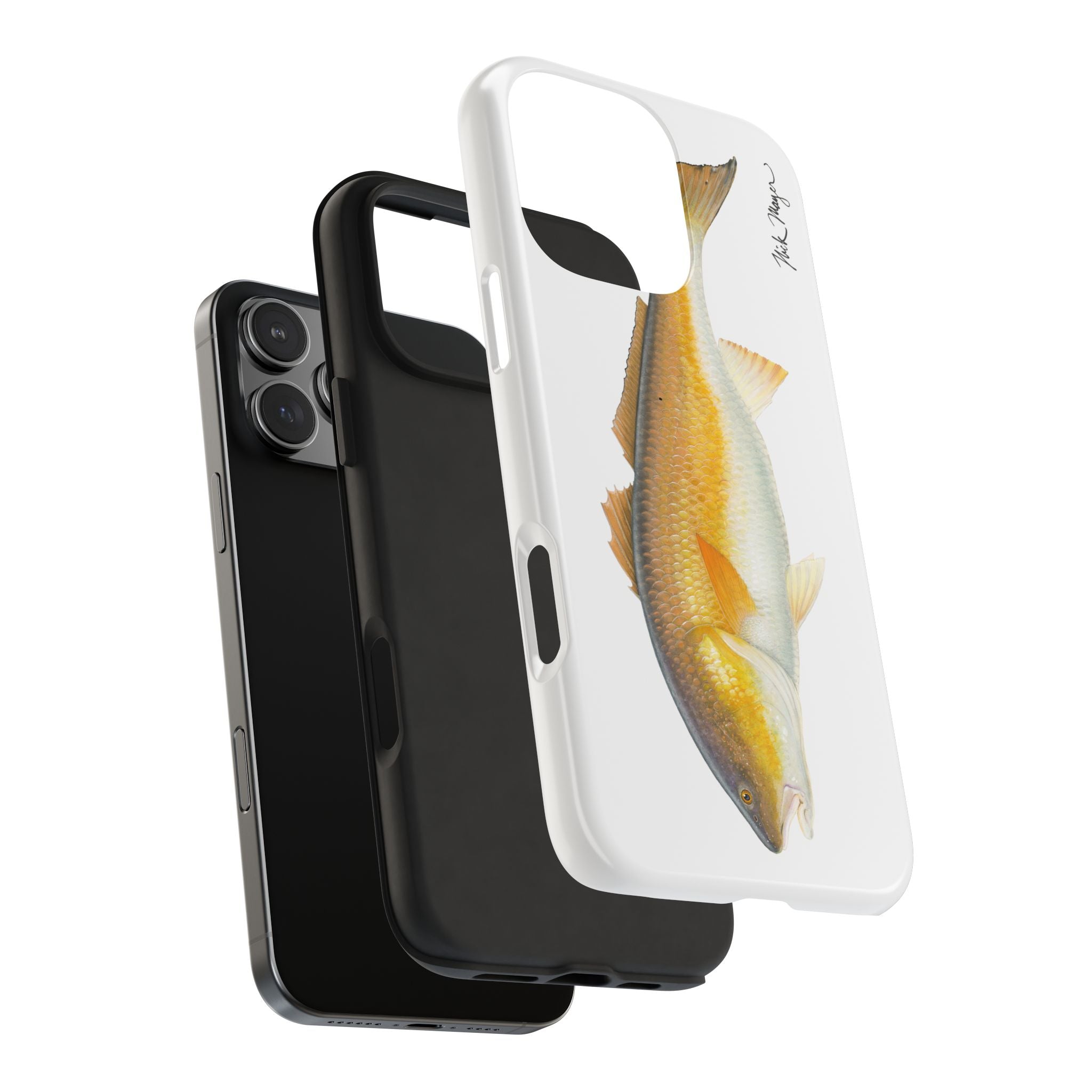 Bull Redfish White Phone Case (iPhone)