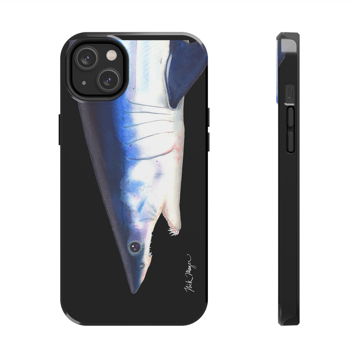 Mako Shark Face Black Case (iPhone) Printify