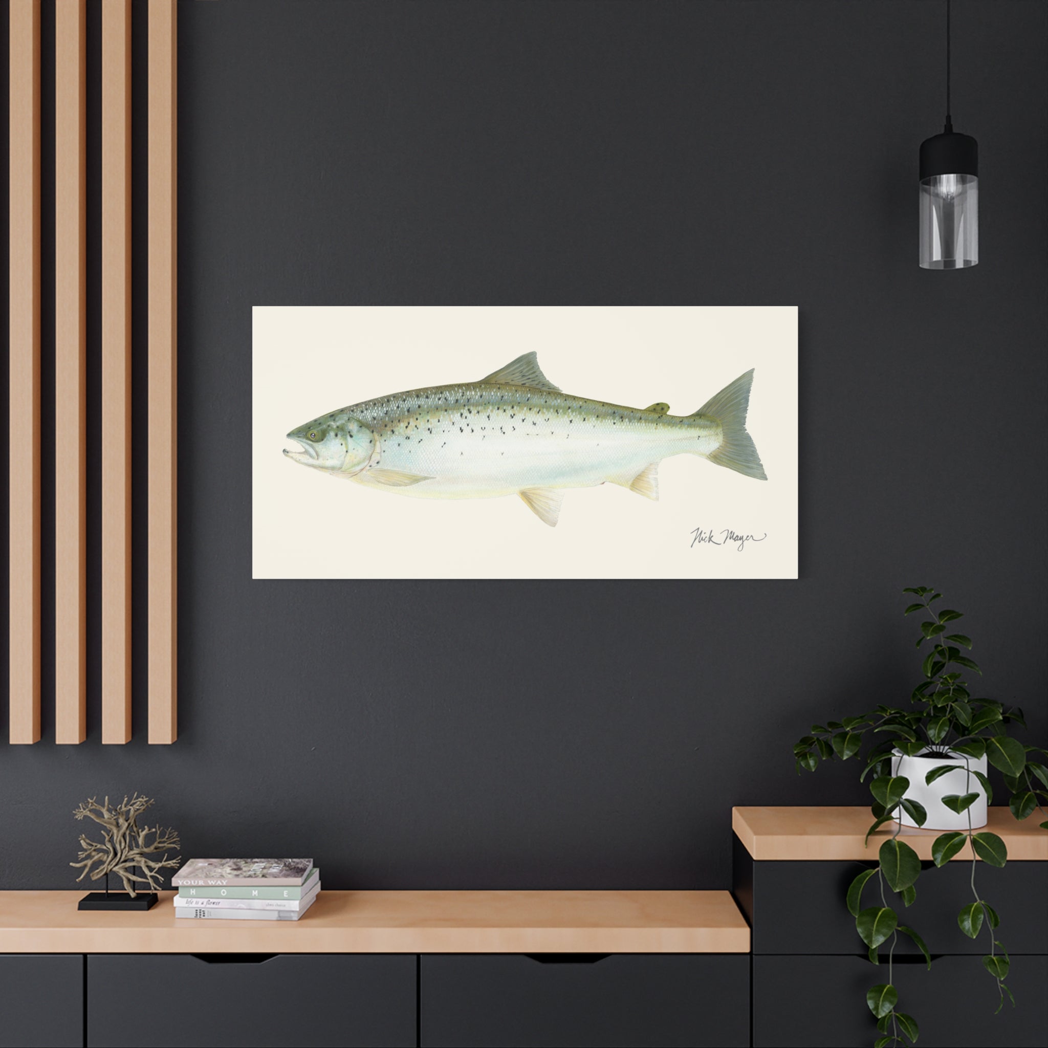 Landlocked Salmon Canvas Print