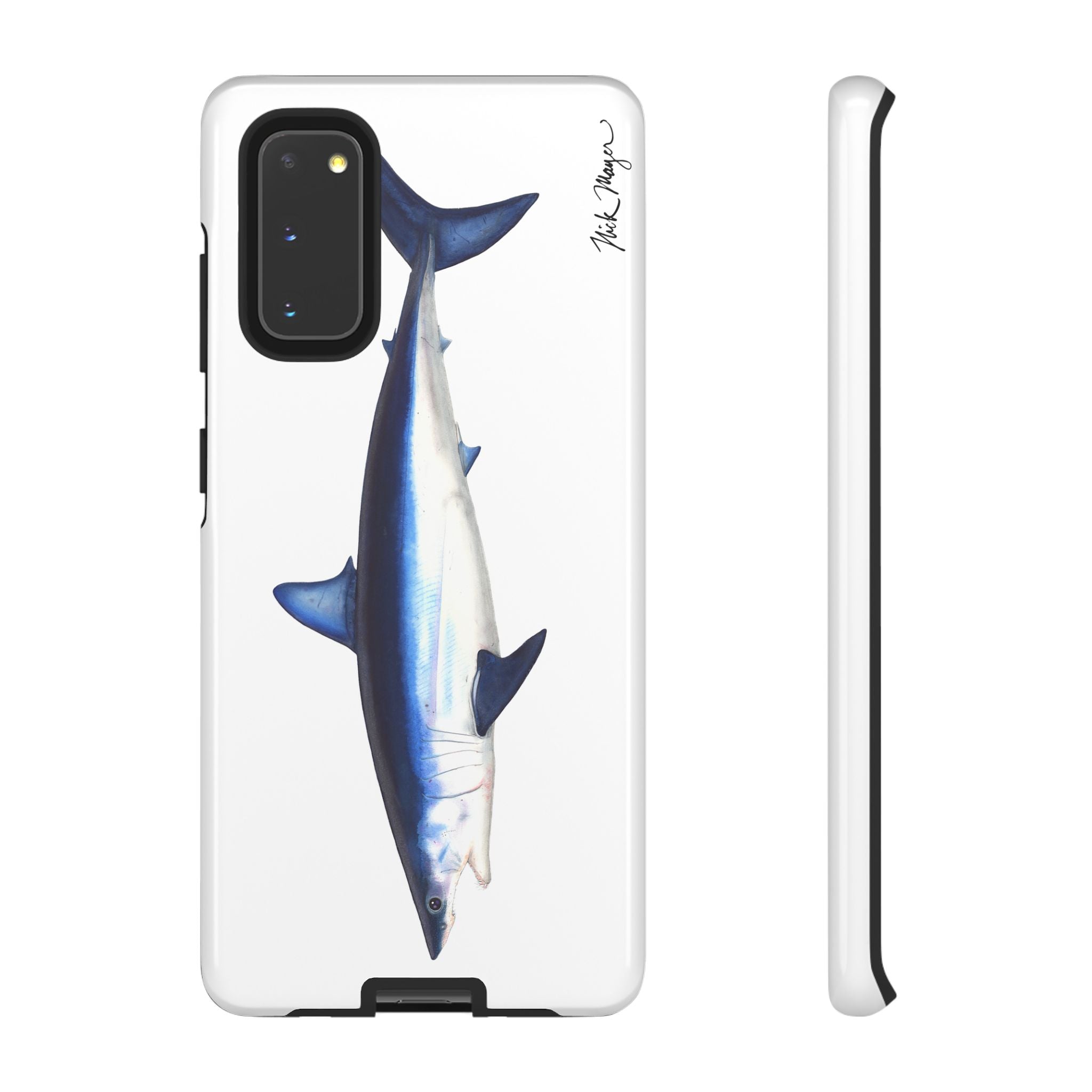 Mako Shark White Phone Case (Samsung) Printify