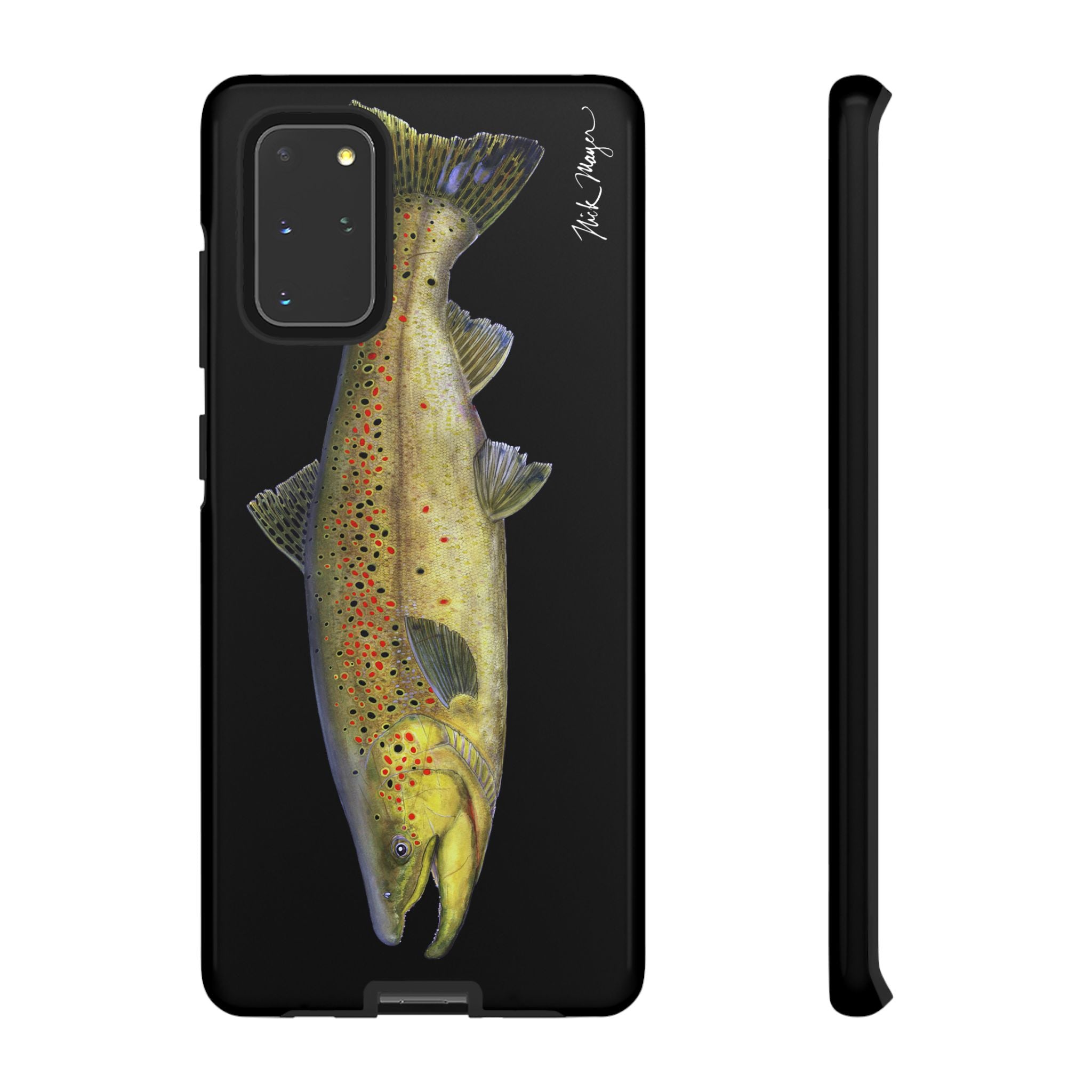 Brown Trout Black Phone Case (Samsung)