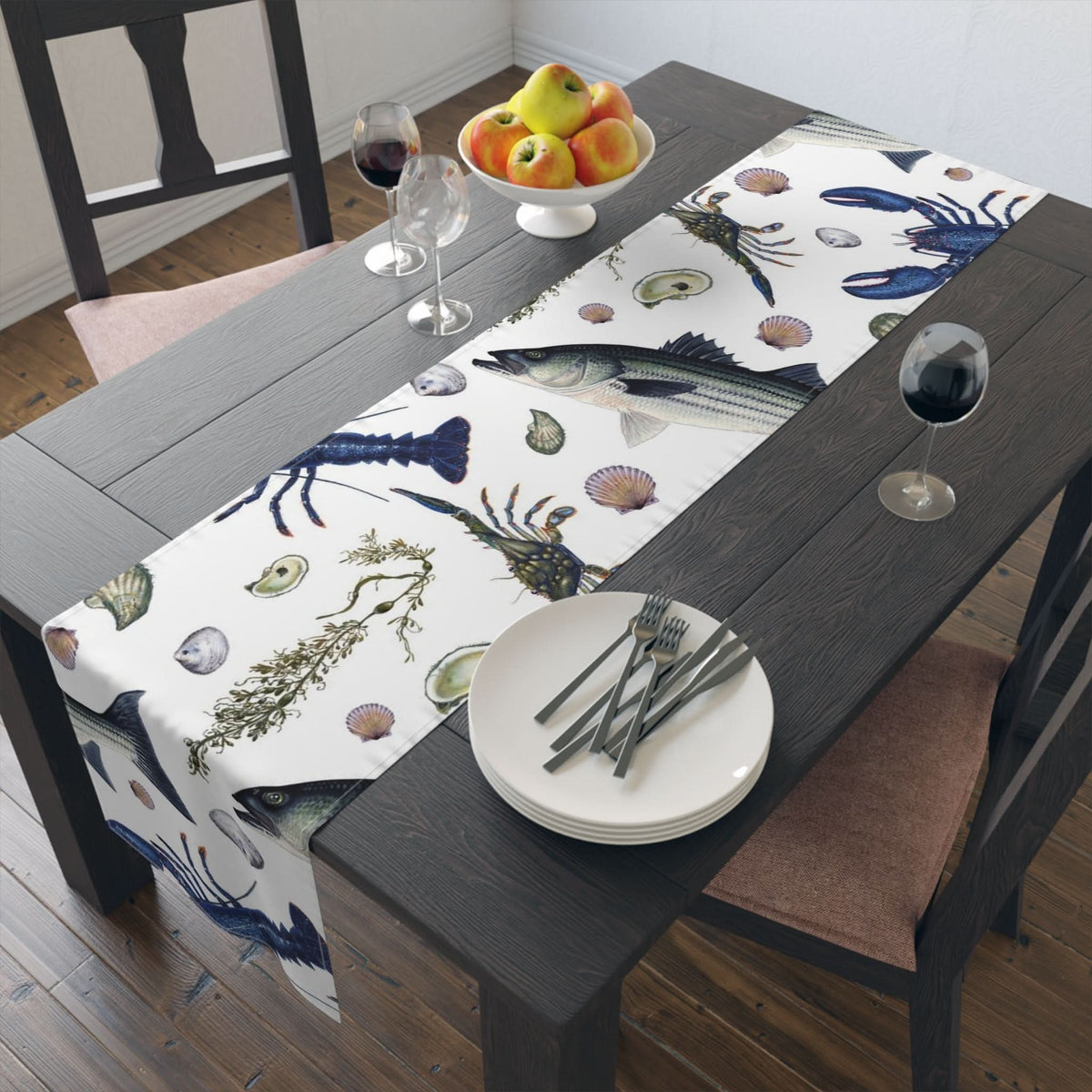 NE Seafood Cotton Table Runner