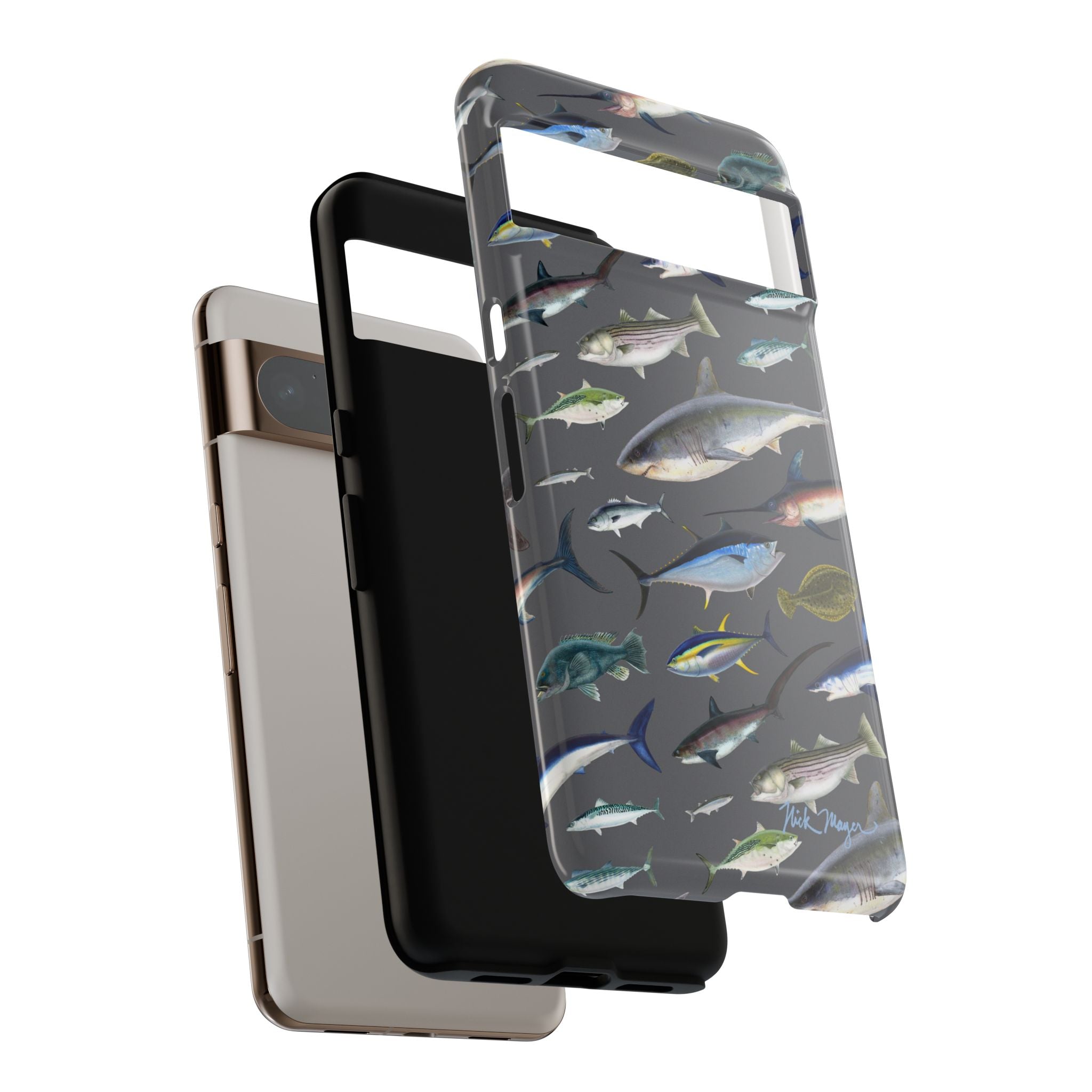 New England Offshore Fish Grey Phone Case, NEW!  (Samsung)