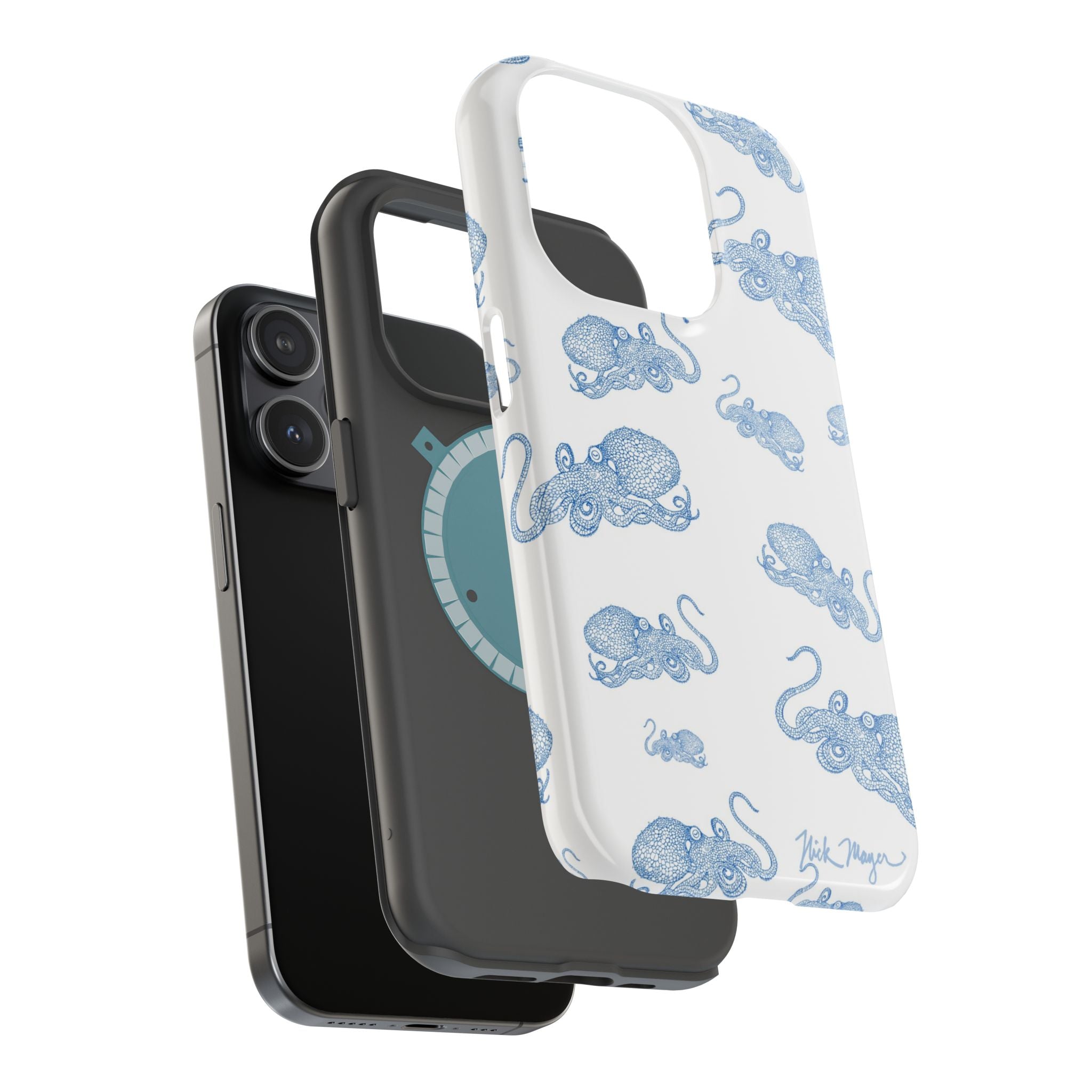 Blue Octopus 2 MagSafe iPhone Case
