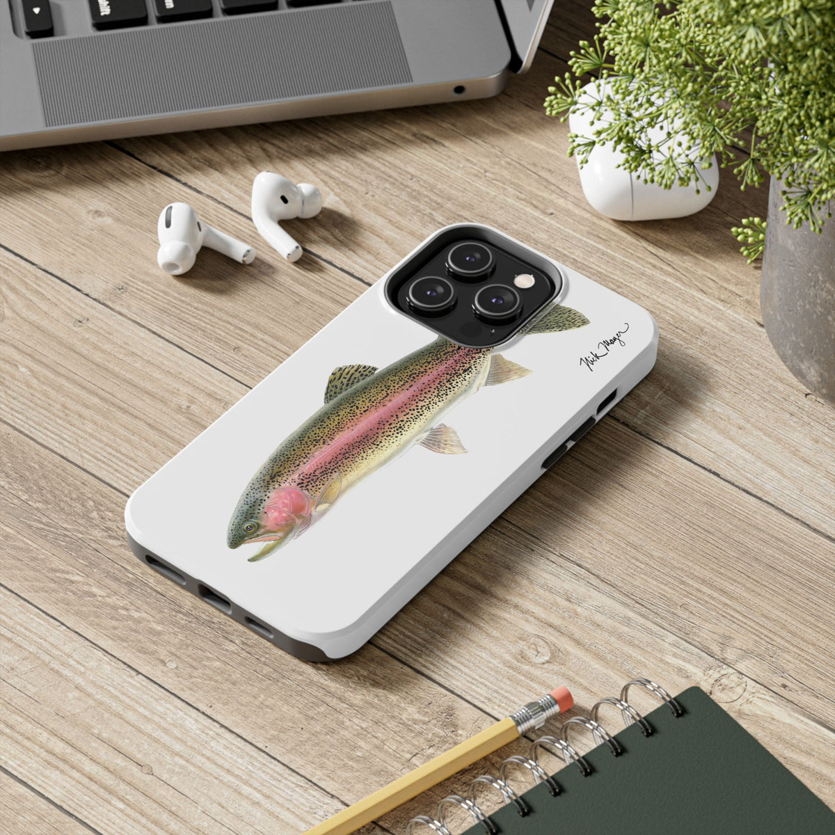 Rainbow Trout White Phone Case (iPhone) Printify